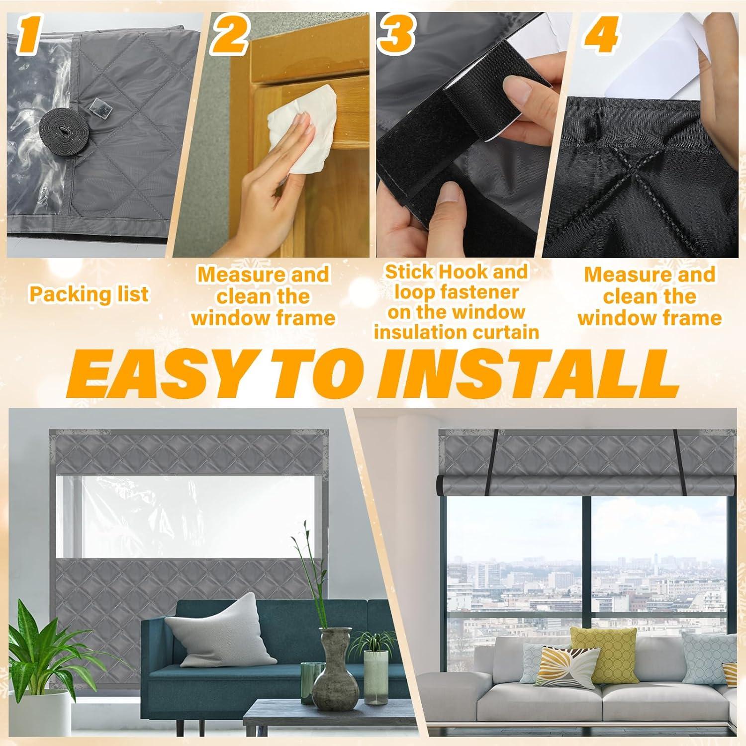 Kit Aislamiento Térmico Ventanas 160x160 cm Beeveer Algodón