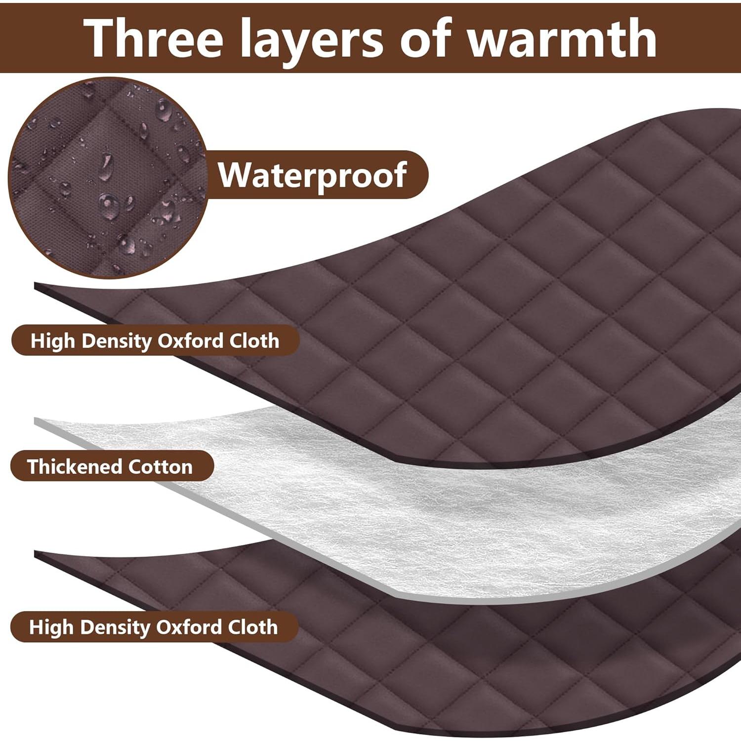 Cubreventana Aislante Térmico Nkiy Quen 160x99 cm Rojo Marrón