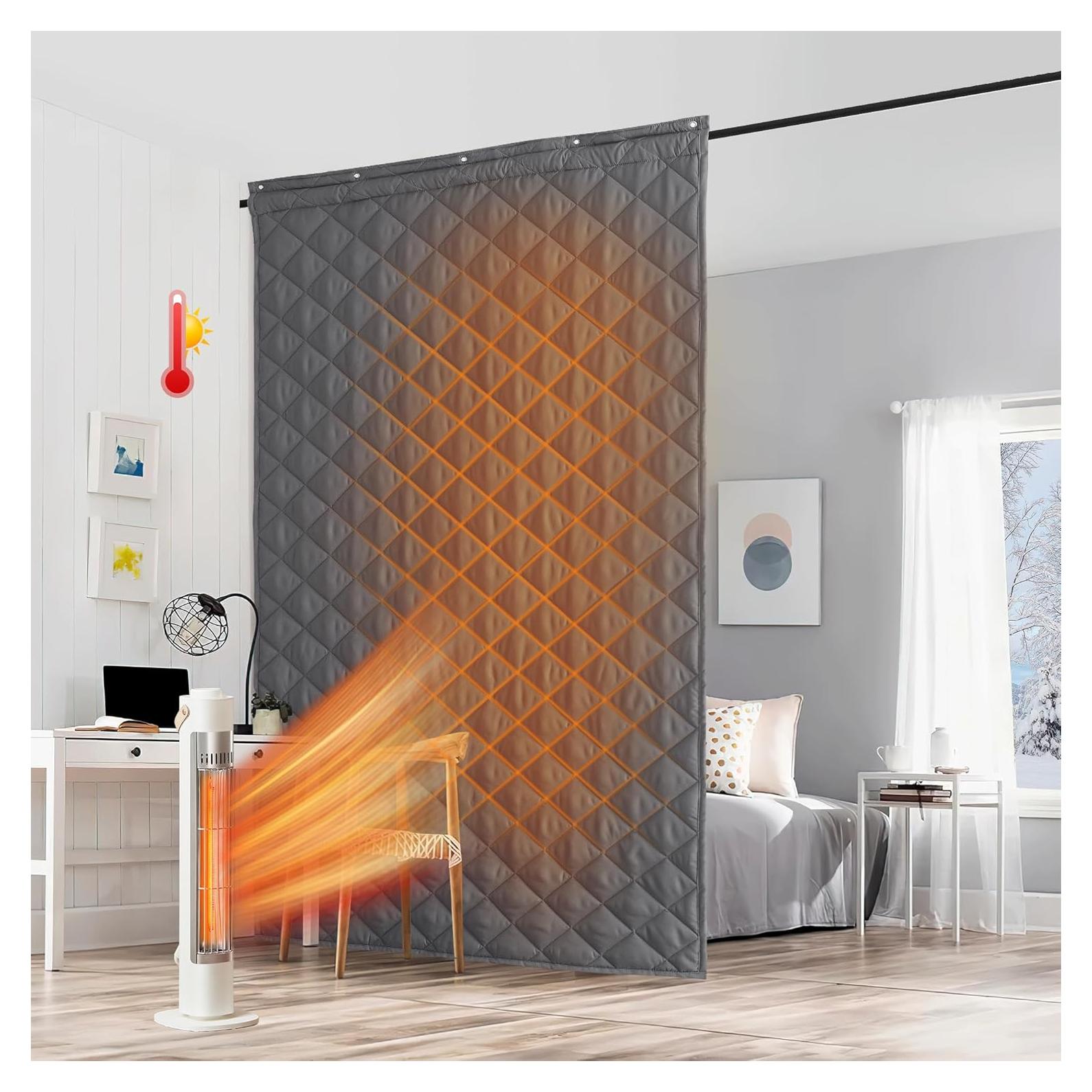 Cortina Térmica Aislante RYB HOME Gris 121.92x243.84 cm