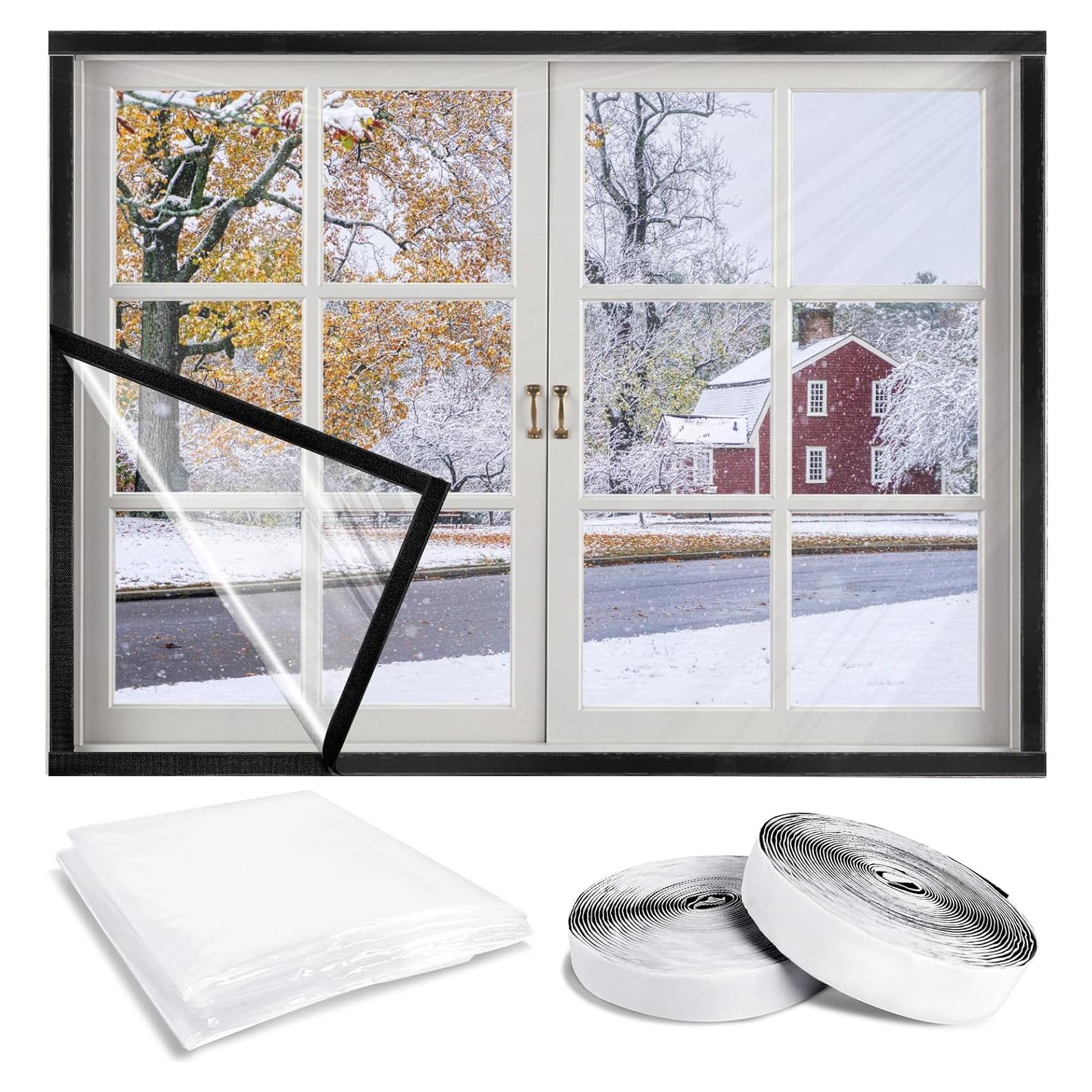 Kit de Aislamiento de Ventanas EcoBrisa 63x63 cm Reutilizable