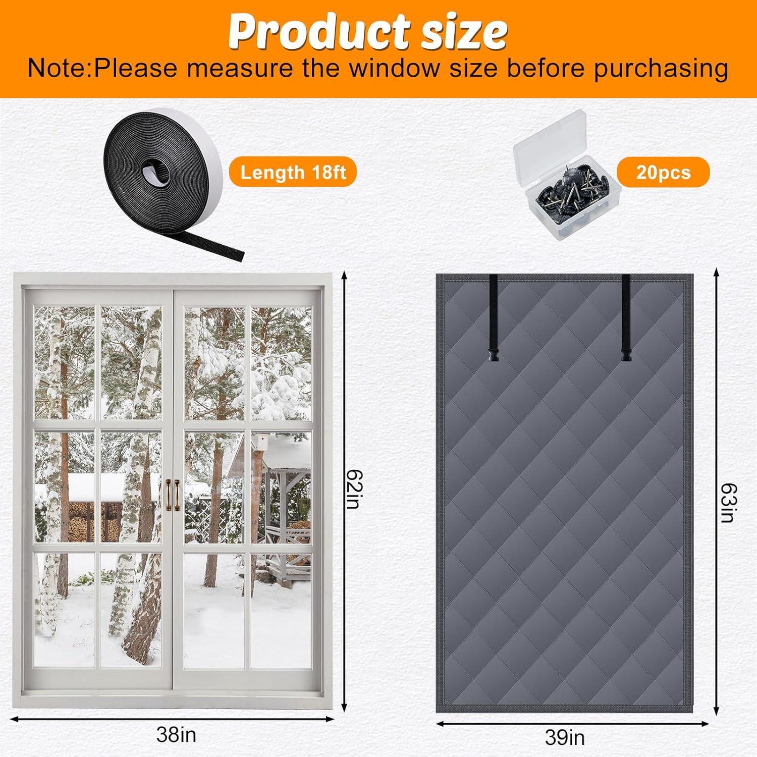 Cubierta Aislante de Ventana NNG 99x160cm para Invierno