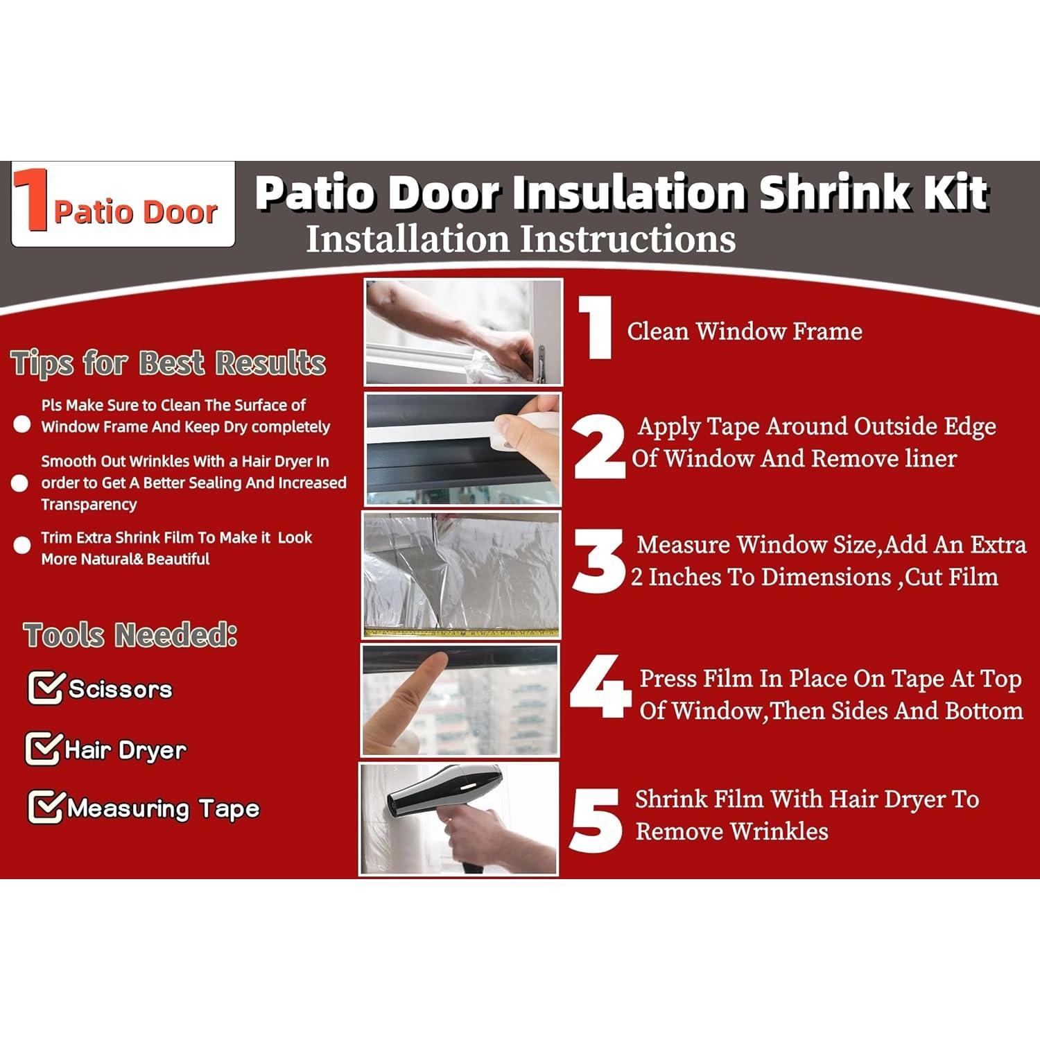 Kit Aislamiento Ventana Retráctil FonsBleaudy 213x284 cm Claro