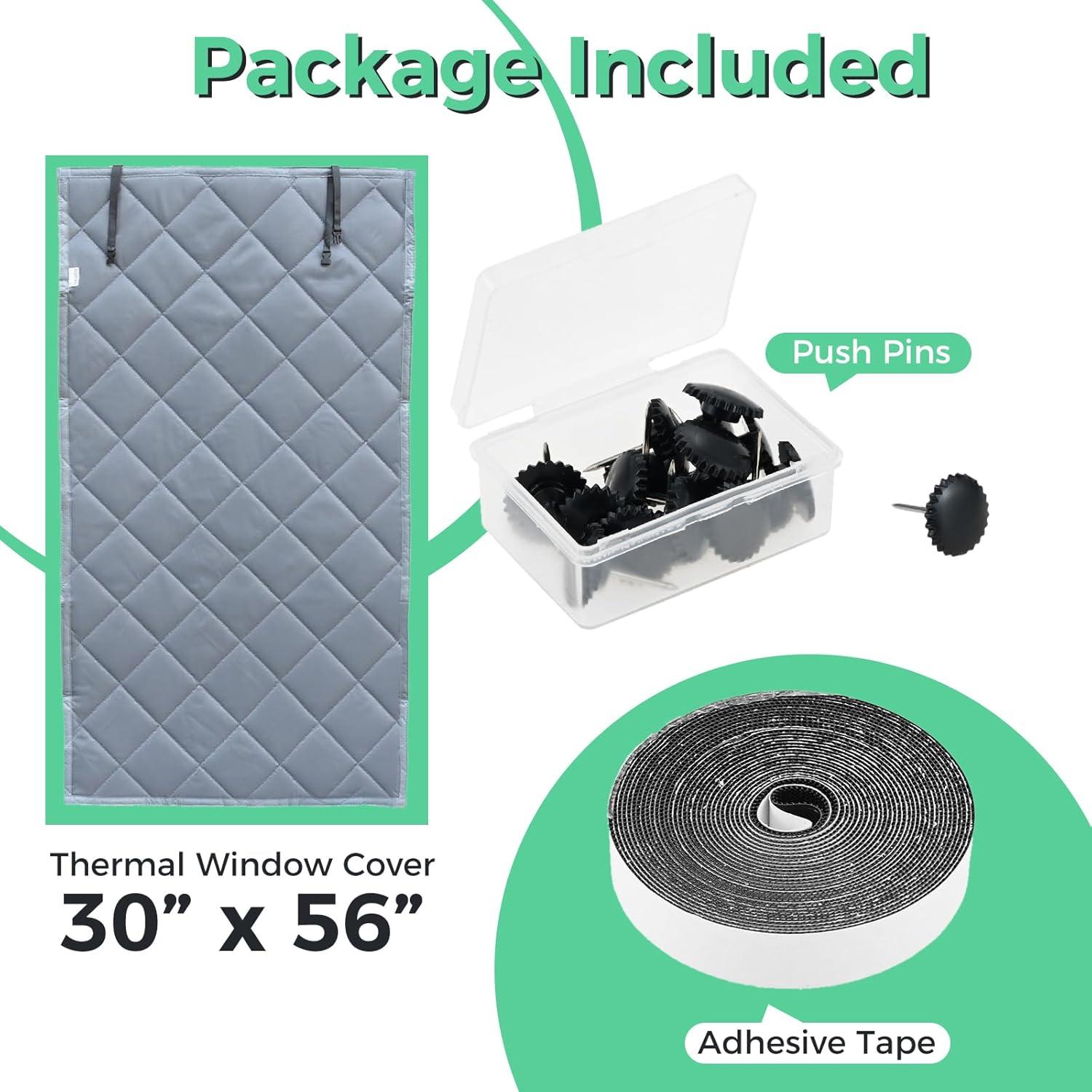 Kit Aislamiento Ventanas ETERMETA 76.2x142.2cm Algodón Grueso