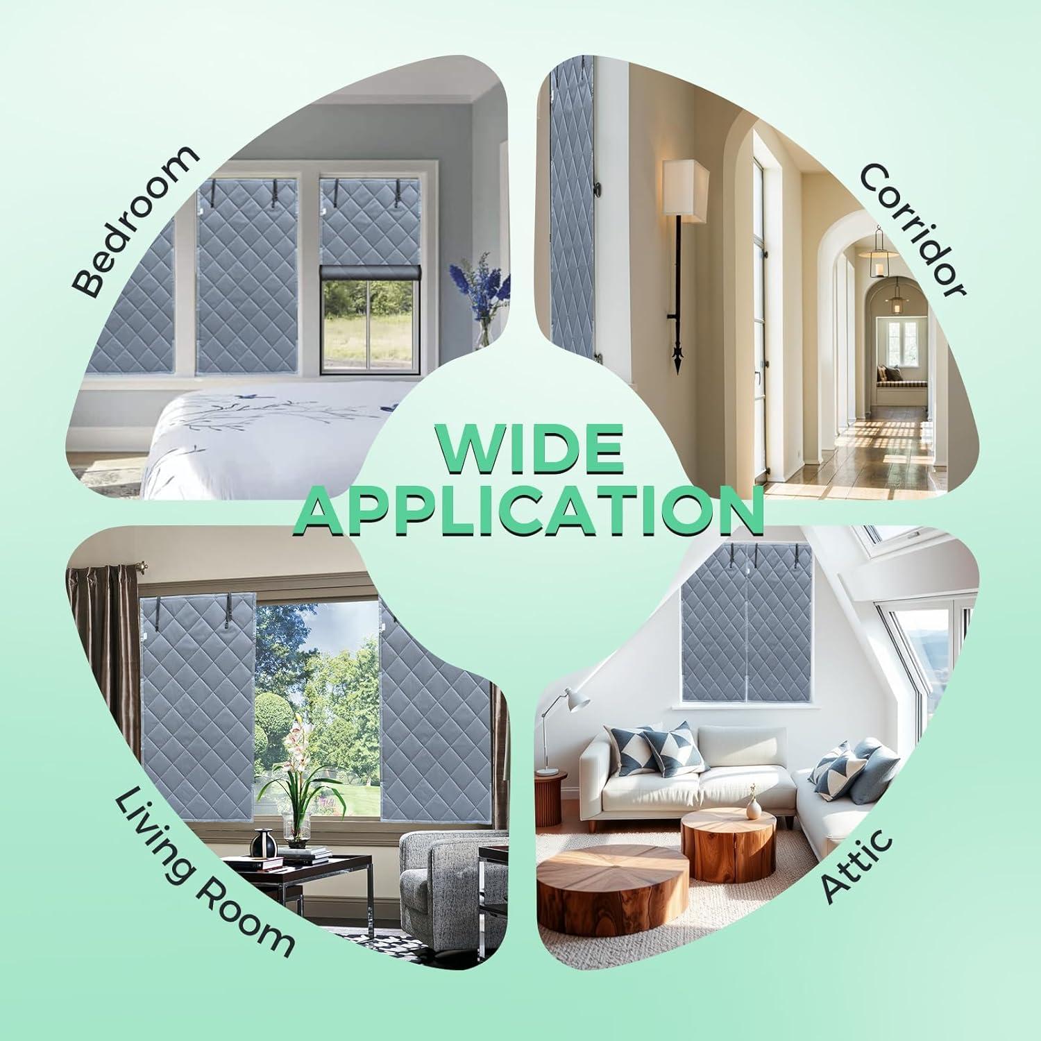 Kit Aislamiento Ventanas ETERMETA 76.2x142.2cm Algodón Grueso