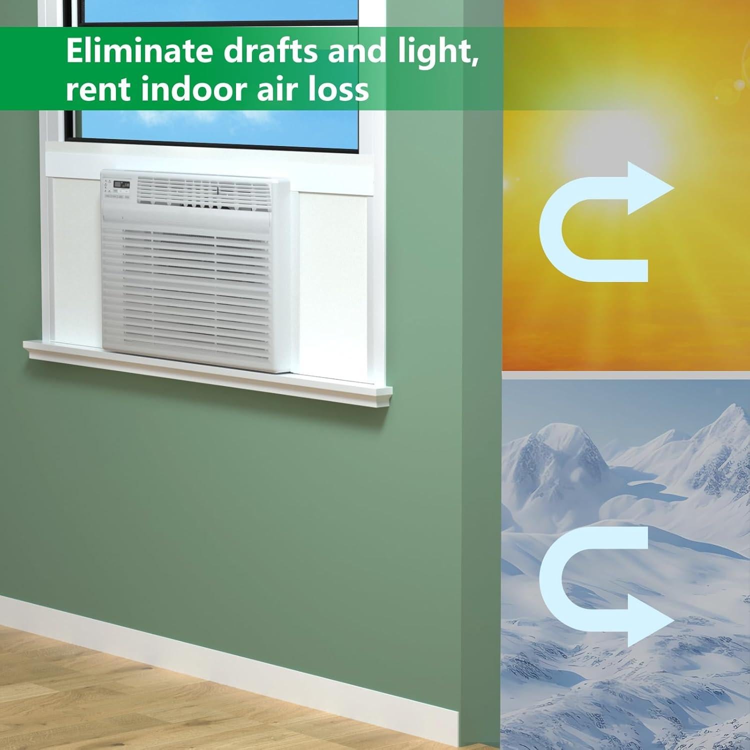 Panel Aislado Lateral para Aire Acondicionado SZZSAF 42x30 cm