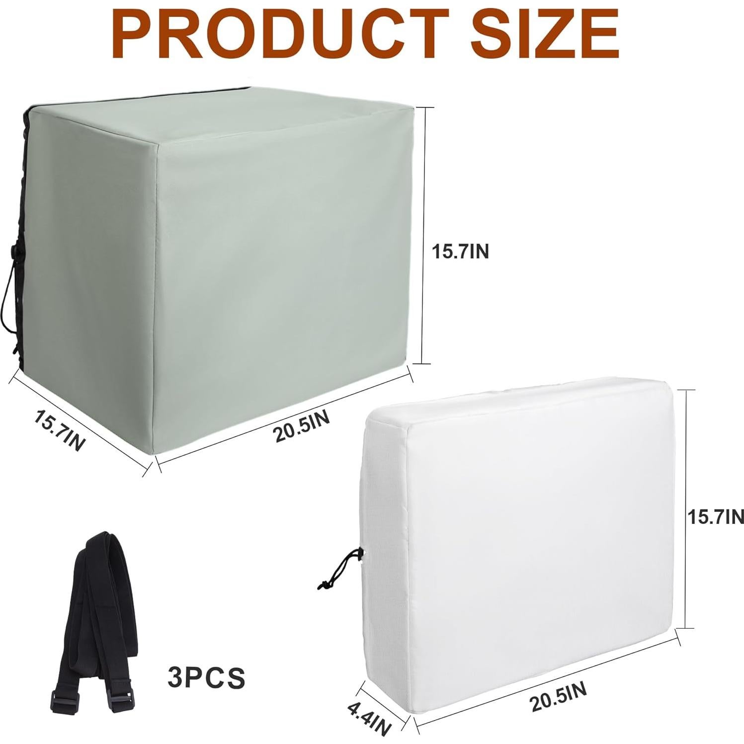 Juego de 2 fundas para aire acondicionado Nkiy Quen - Aislamiento invierno