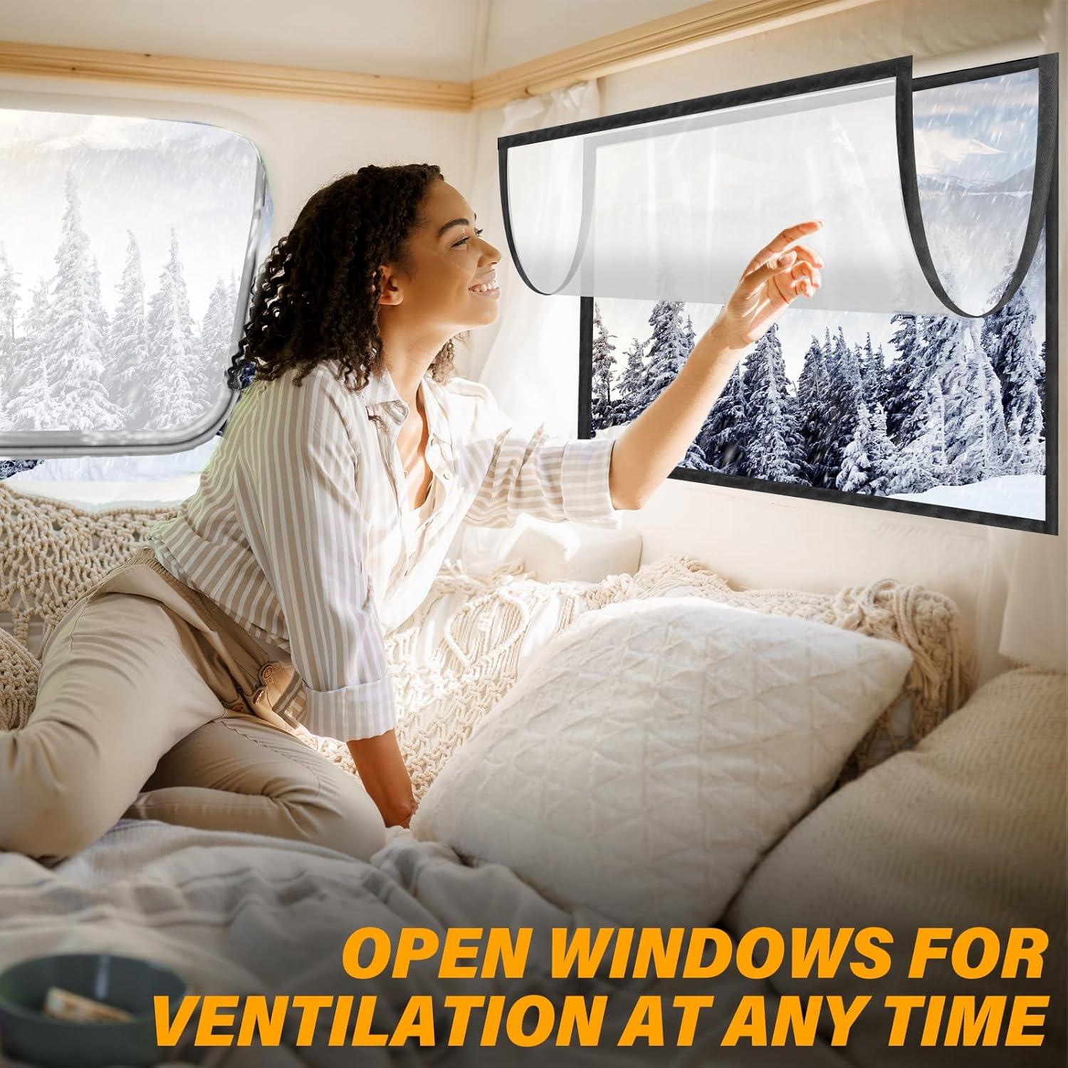 Cubierta de Ventana Magnética Beeveer 40.96 x 63.5 cm Aislamiento