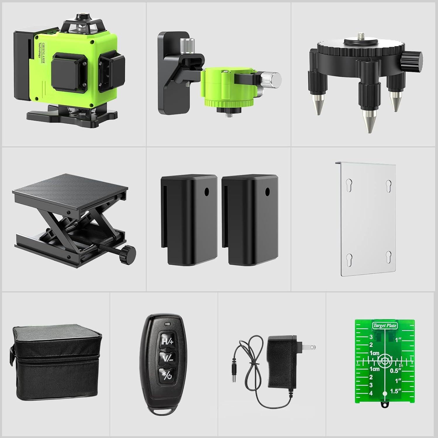 Nivel Láser 4D Catlyn 16 Líneas Verde Autonivelante