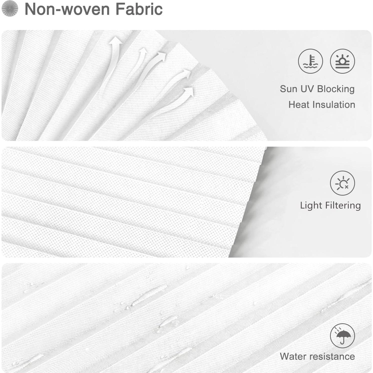 Persianas de Papel Adhesivas Maritown 61x150 cm Blancas