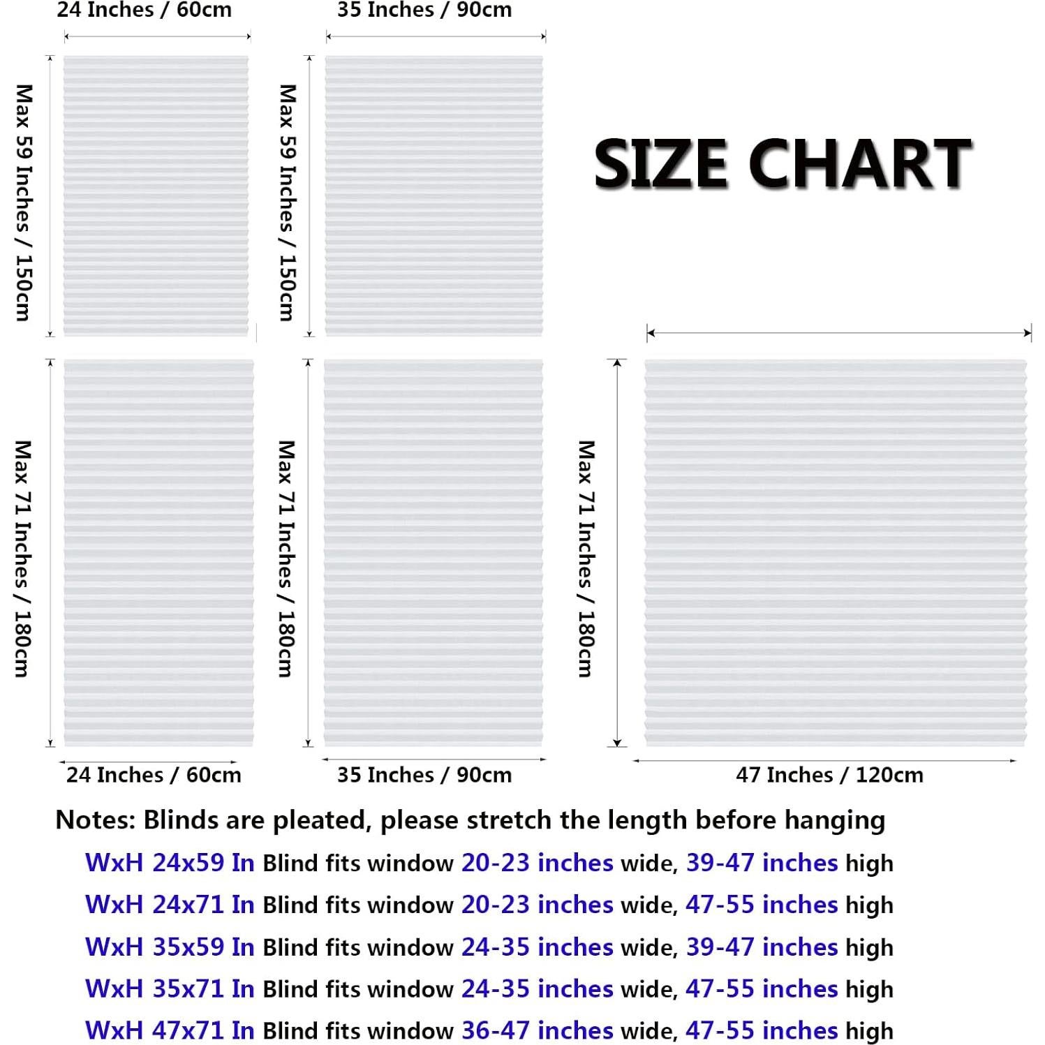 Persianas de Papel Adhesivas Maritown 61x150 cm Blancas
