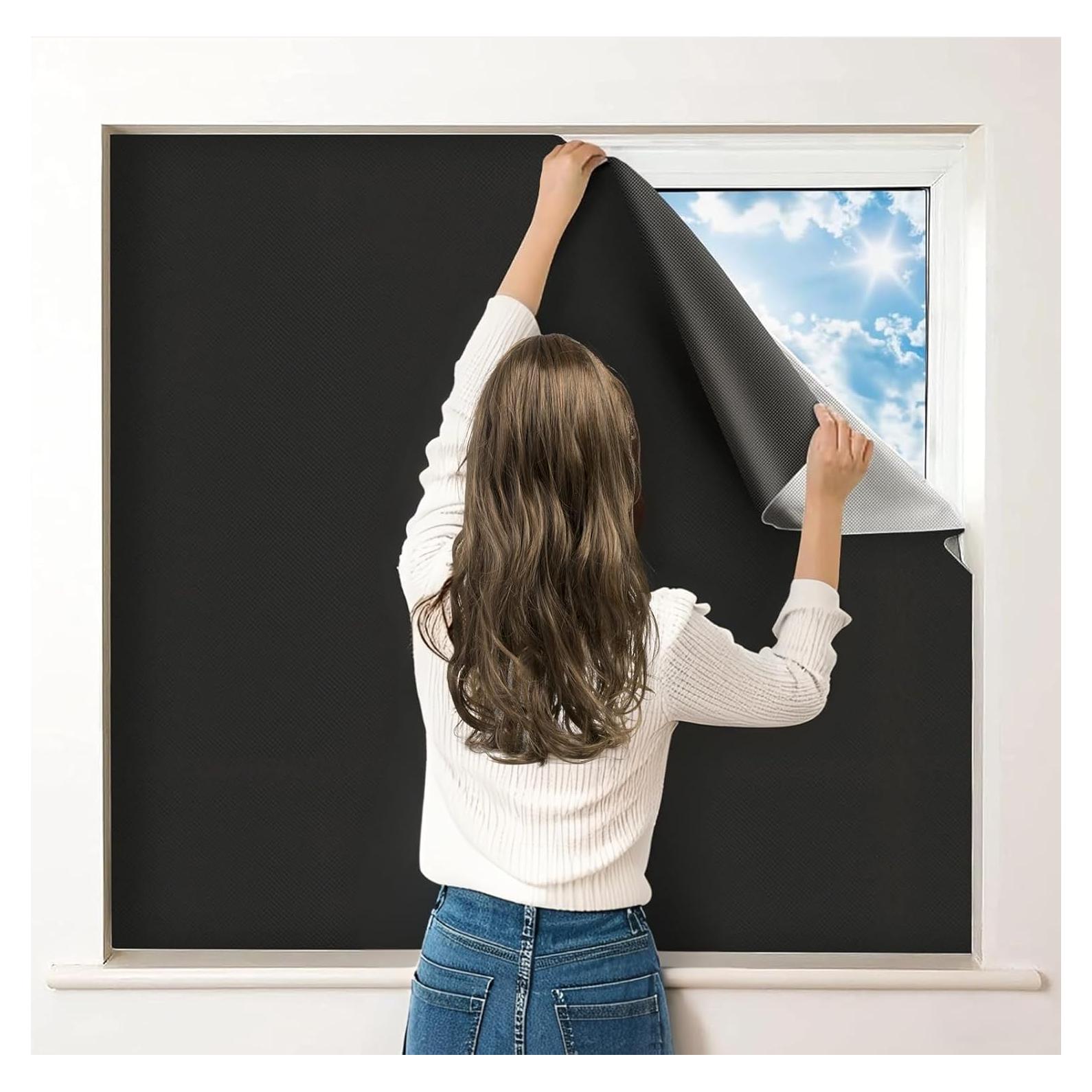 Cortinas Opacas Bszatan 350x145 cm Sin Taladro 420D