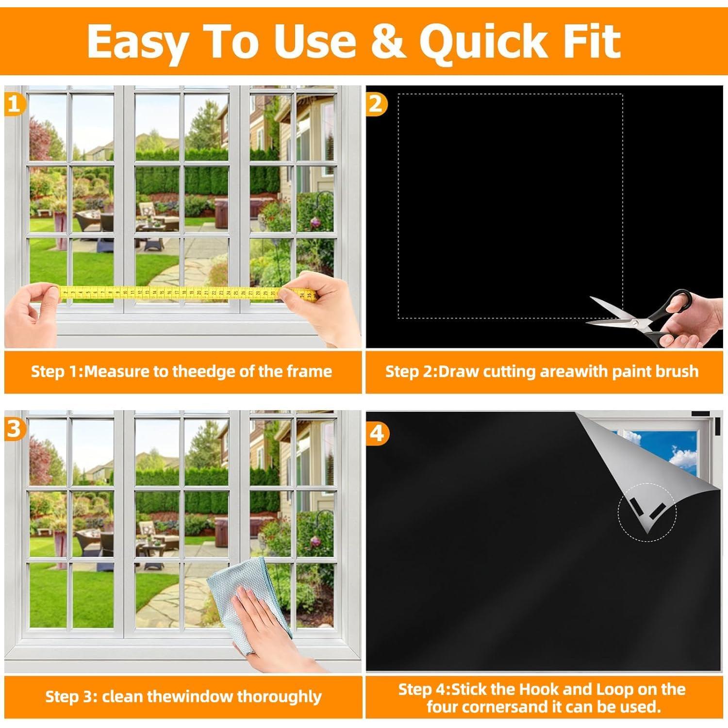 Cortinas Opacas Bszatan 350x145 cm Sin Taladro 420D