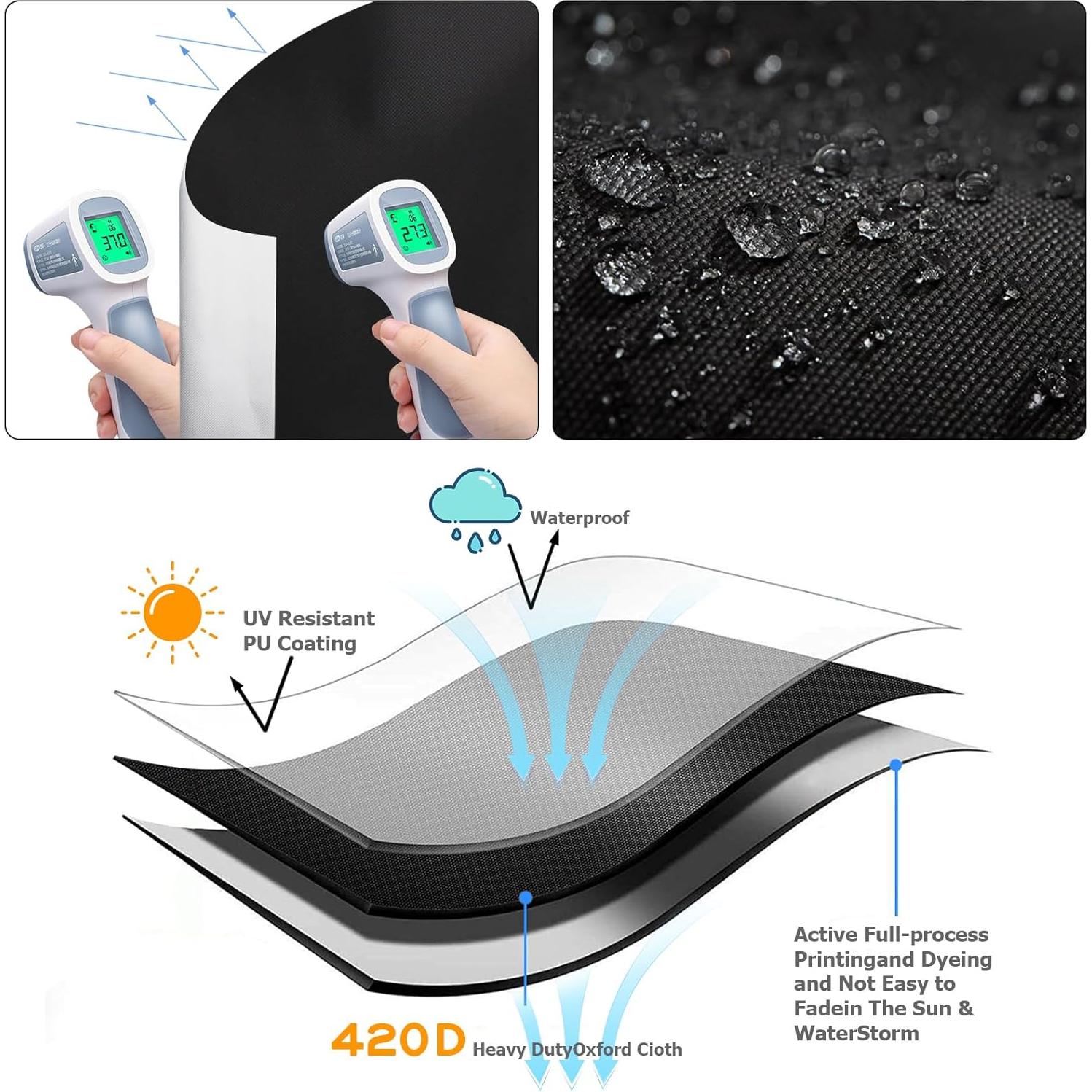 Cortinas Opacas Bszatan 350x145 cm Sin Taladro 420D