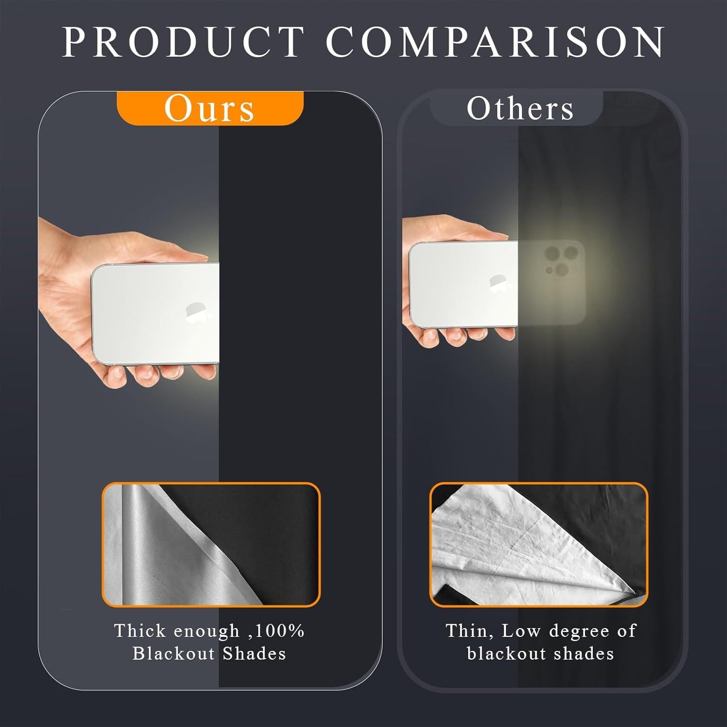 Cortinas Opacas Bszatan 350x145 cm Sin Taladro 420D