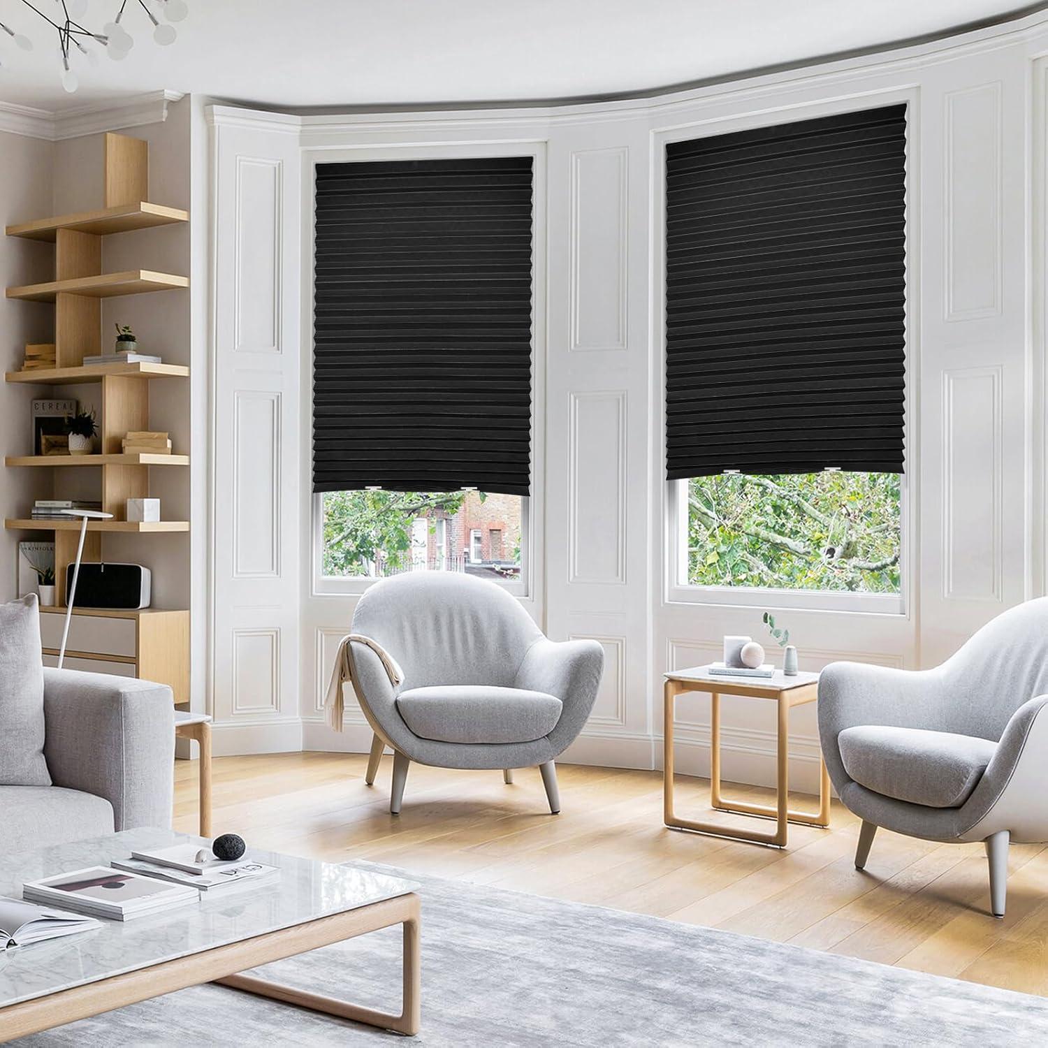 Cortinas Blackout 6 Paquetes Touri 91.44x182.88cm Negro