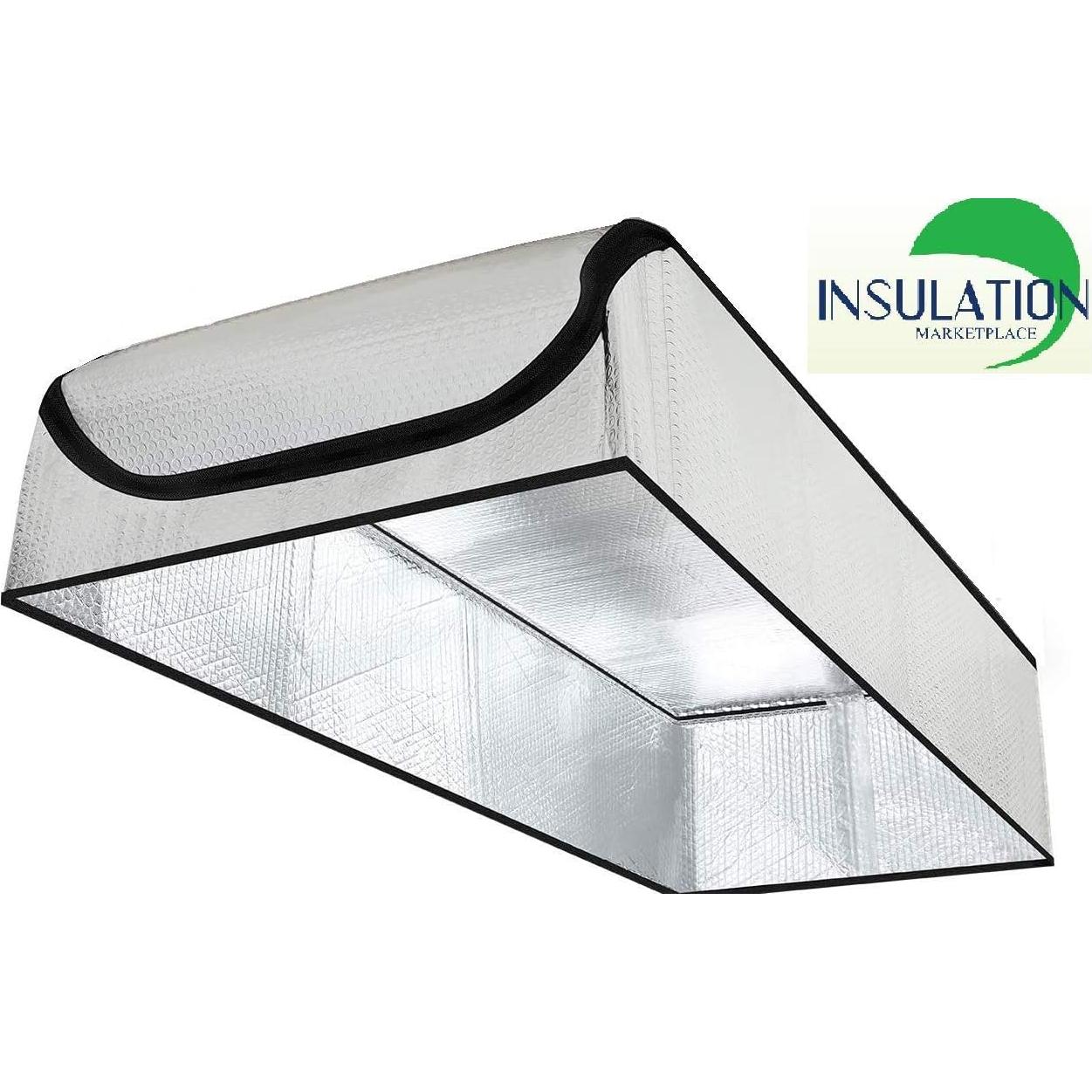 Cubierta de Aislamiento para Puerta de Ático R-15 Aluminio 137x63 cm