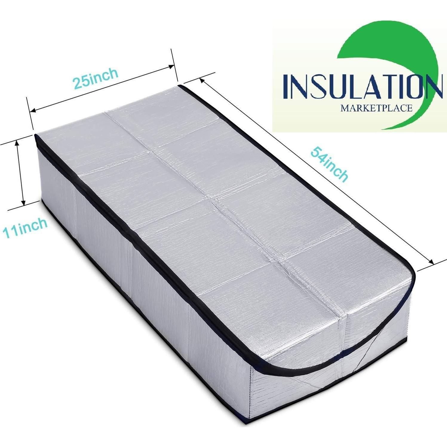 Cubierta de Aislamiento para Puerta de Ático R-15 Aluminio 137x63 cm