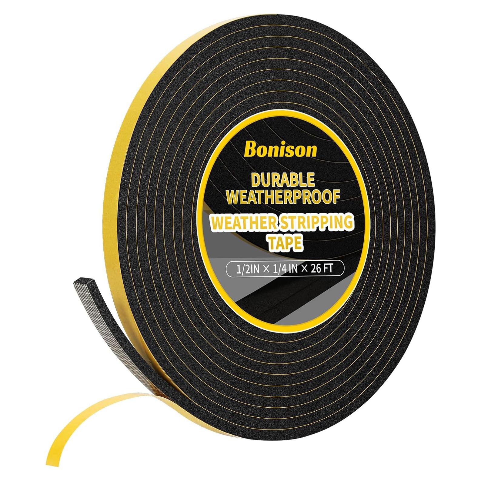 Burlete para puerta Bonison 8m espuma EVA autoadhesiva