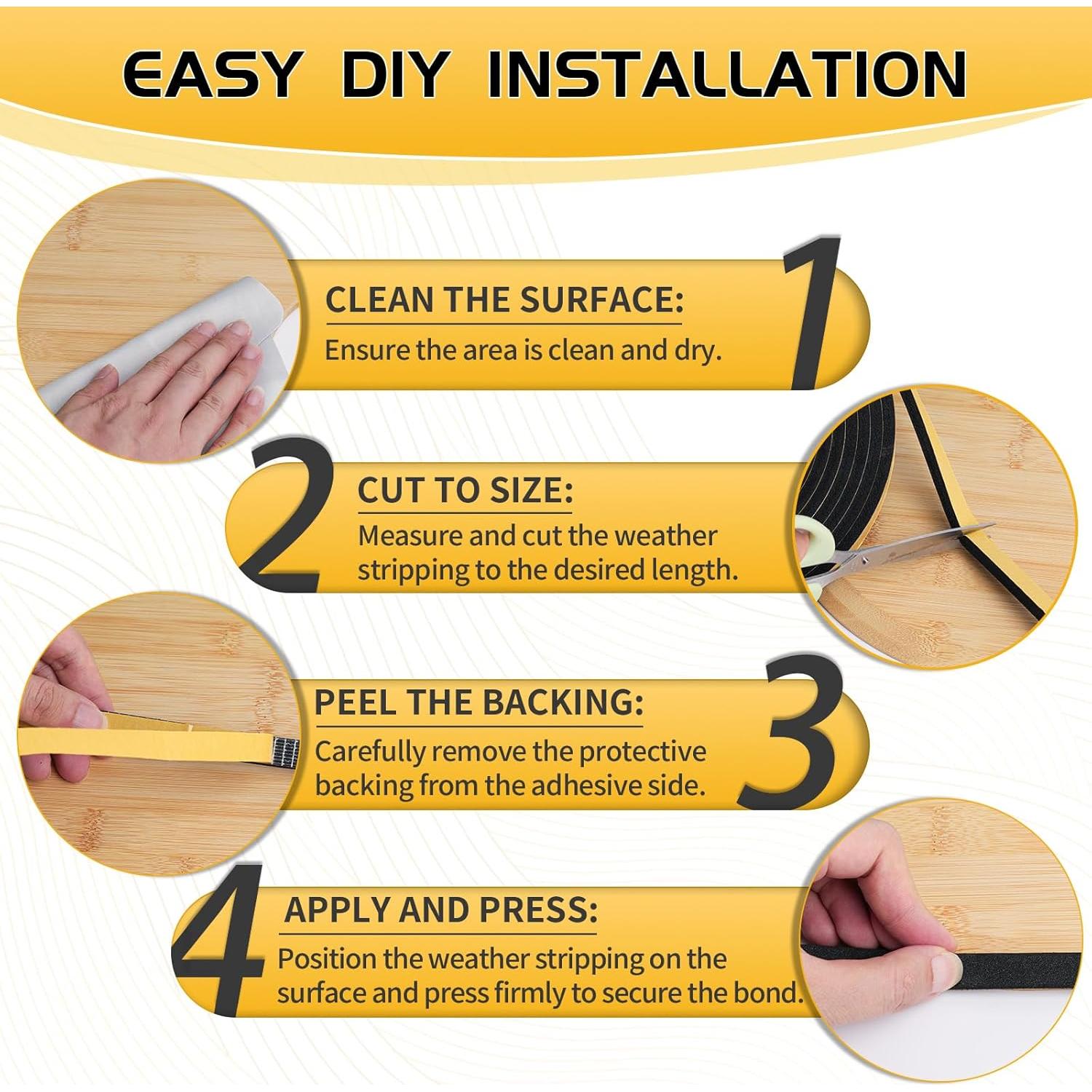 Burlete para puerta Bonison 8m espuma EVA autoadhesiva