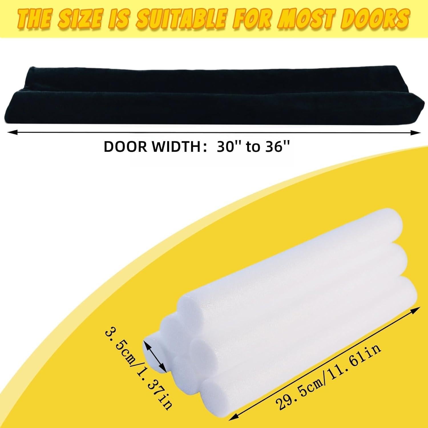 Tapón para Corrientes de Aire BIKOZI 76.2-91.4 cm Negro