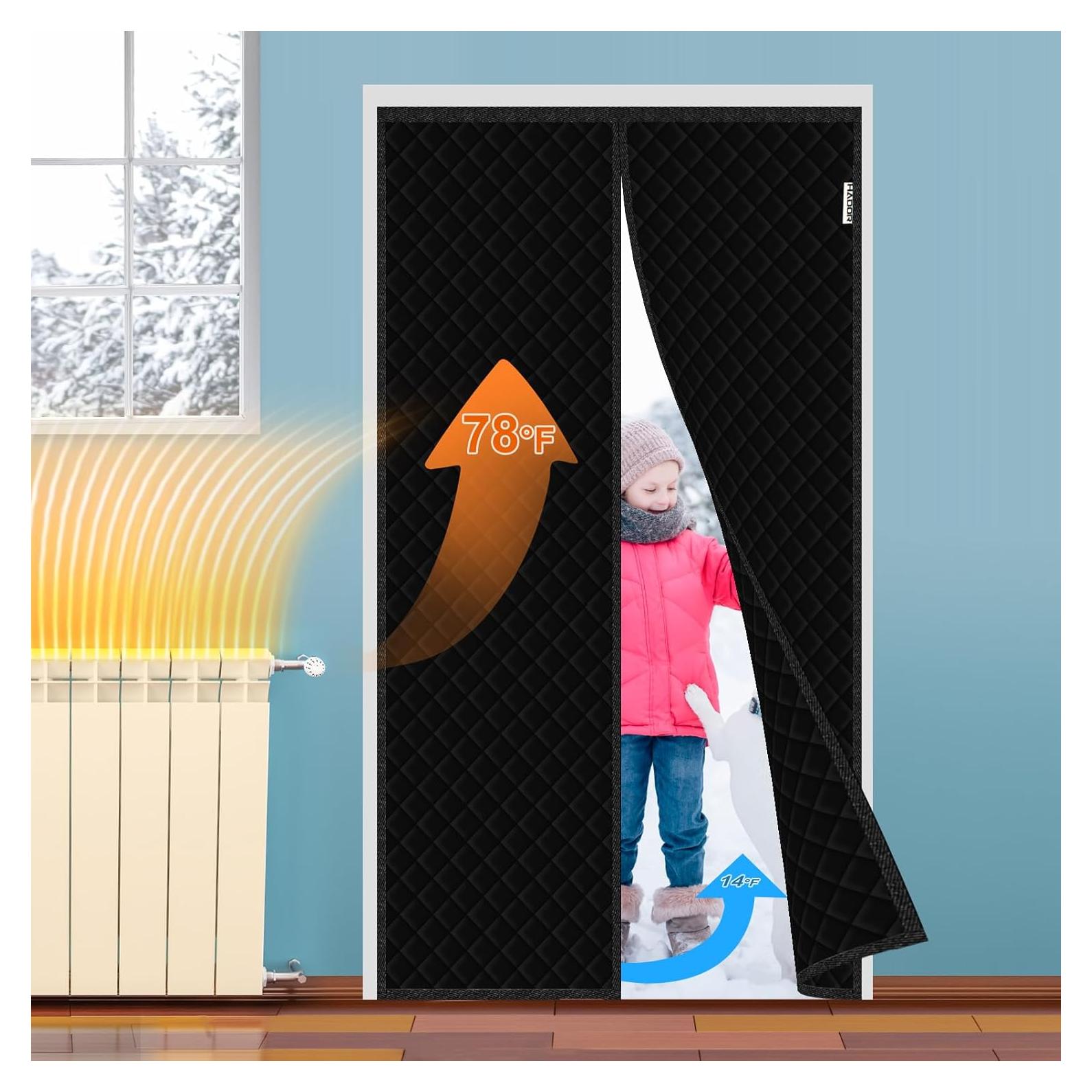 Cortina Térmica Aislante HADOR 36x80 Pulgadas Negra