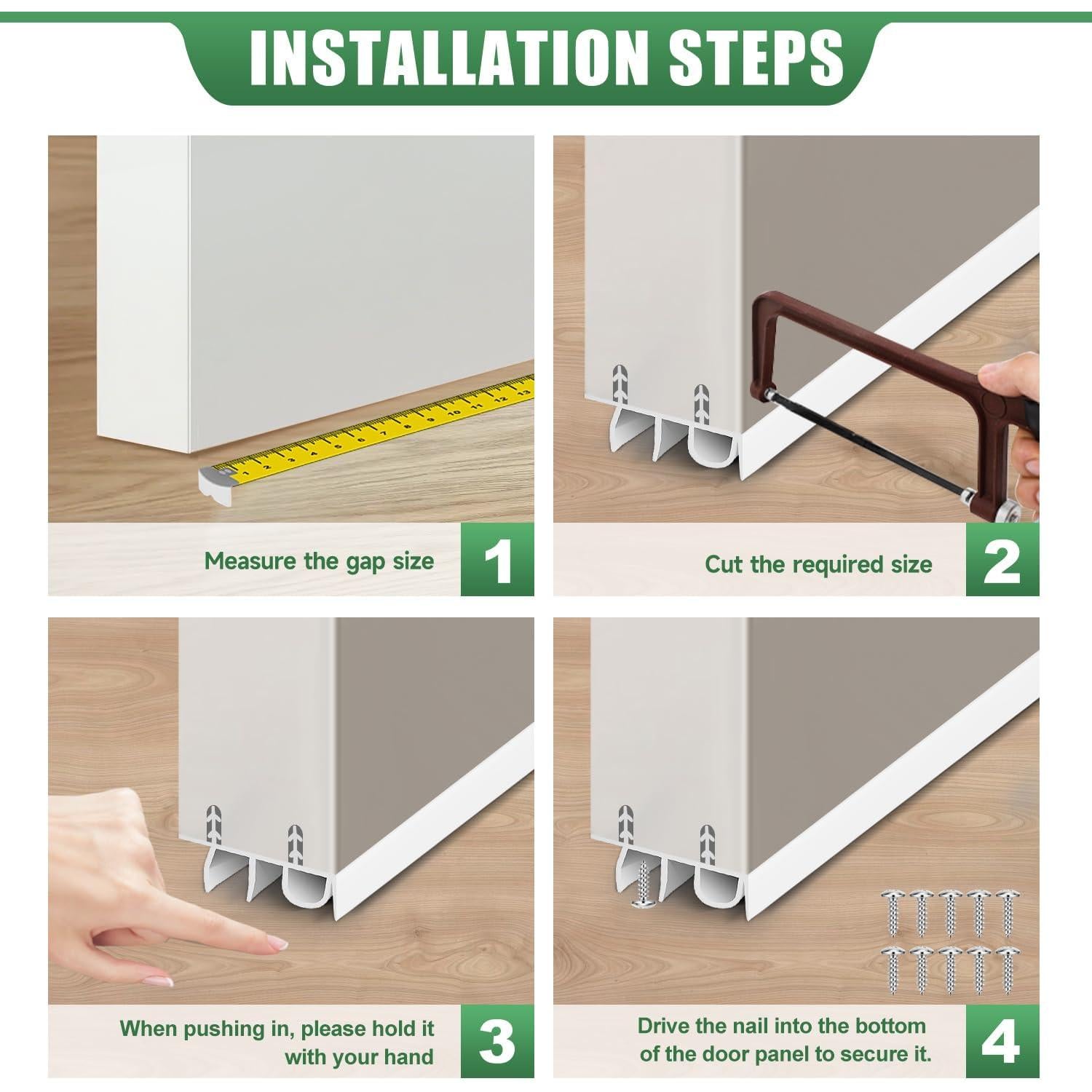 Tapón Aislante para Puerta YYGCL 99 cm Blanco PVC