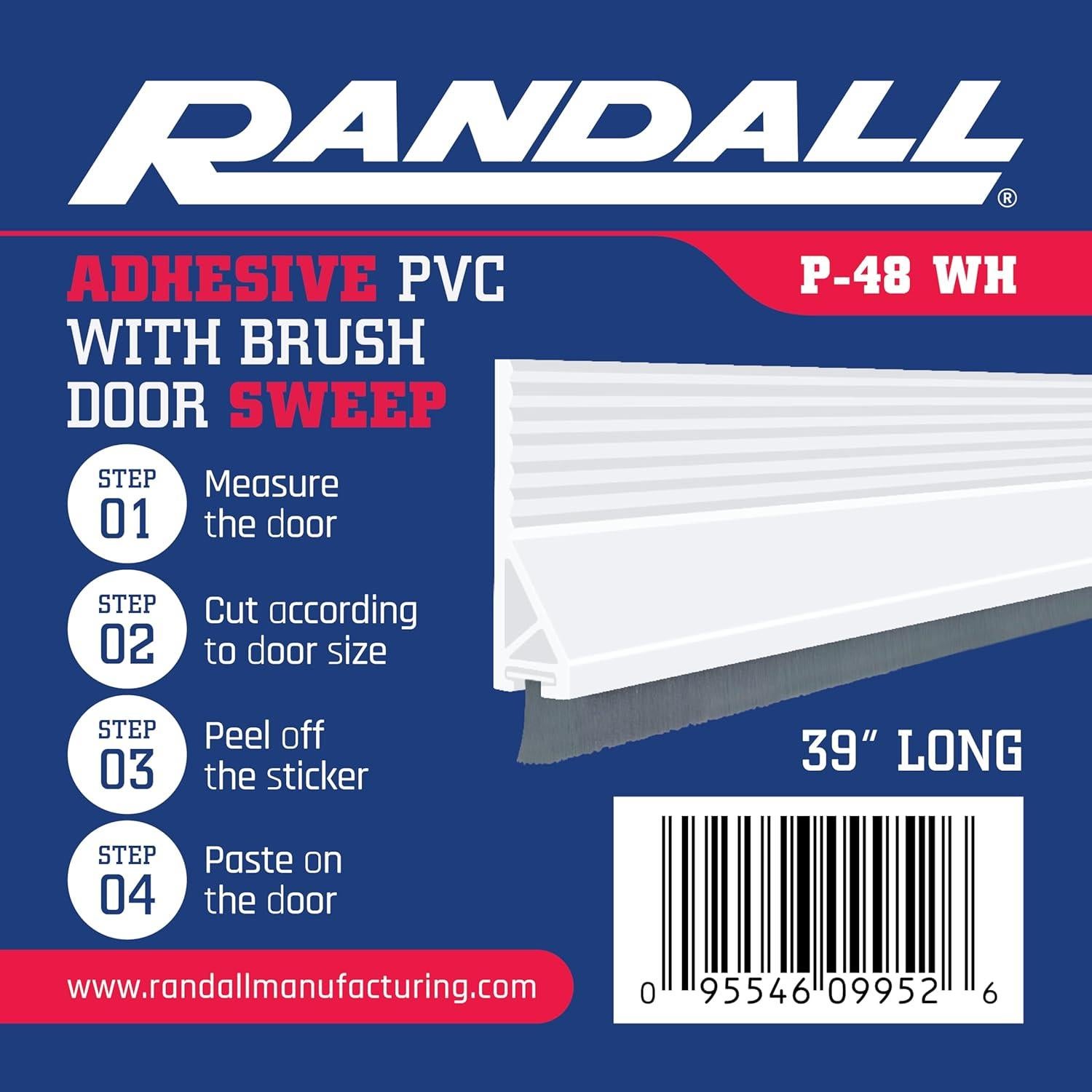 Detenedor de Corrientes de Aire Randall 5.08 cm x 99.06 cm Blanco