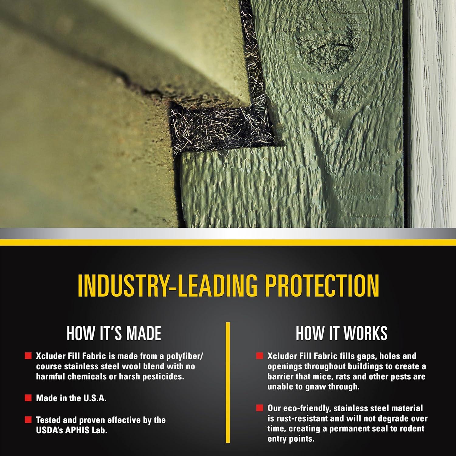 Tela de Relleno Xcluder para Control de Roedores 3.05m