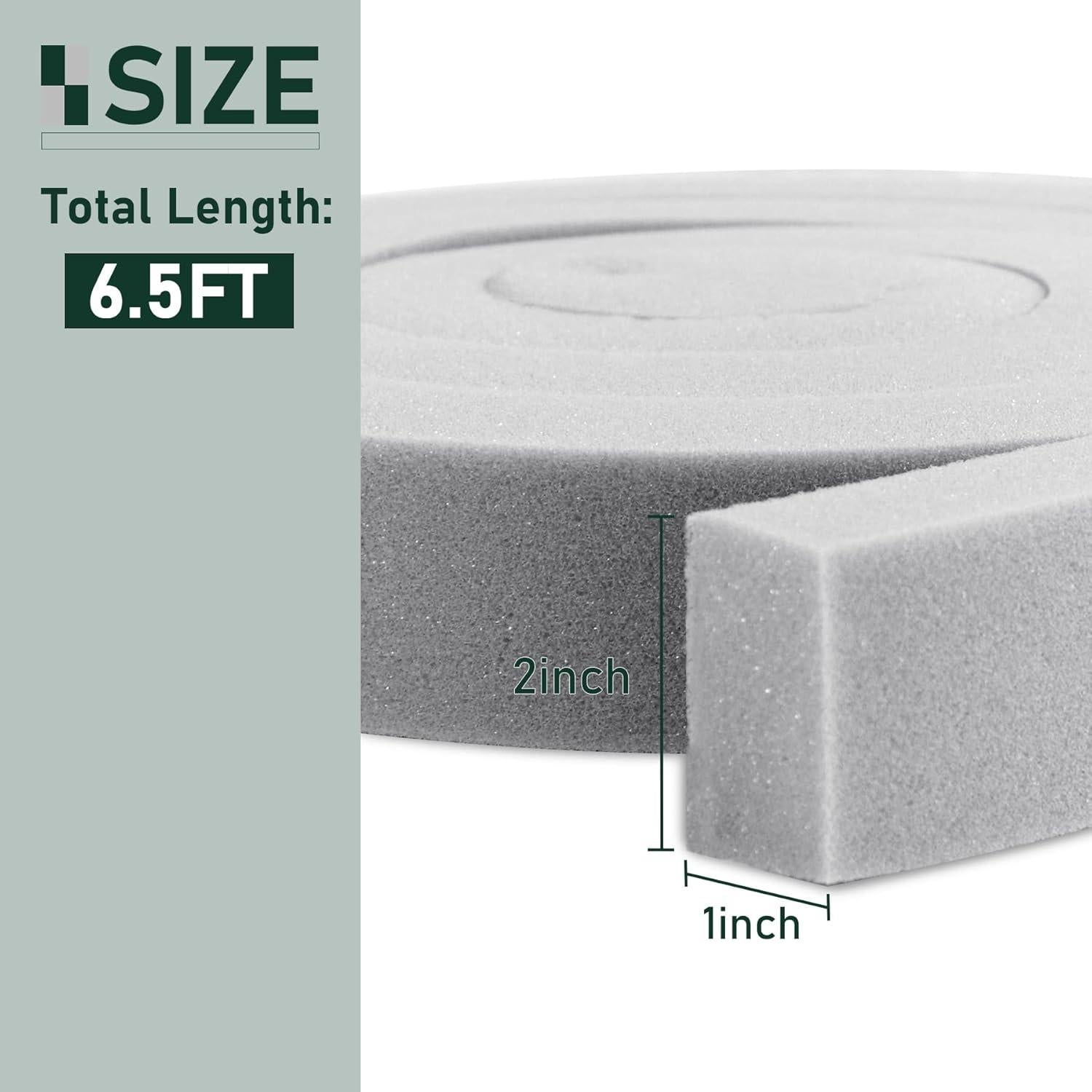 Tira de Espuma Aislante Flehomo 1.98m para Aire Acondicionado