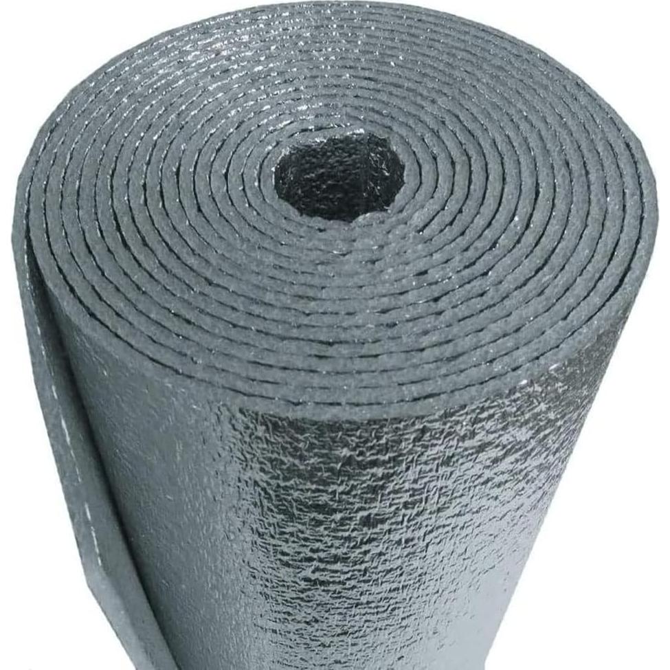 Aislamiento Reflectante Ducto HVAC R-8 Espuma Doble Cara 0.3x3.05m