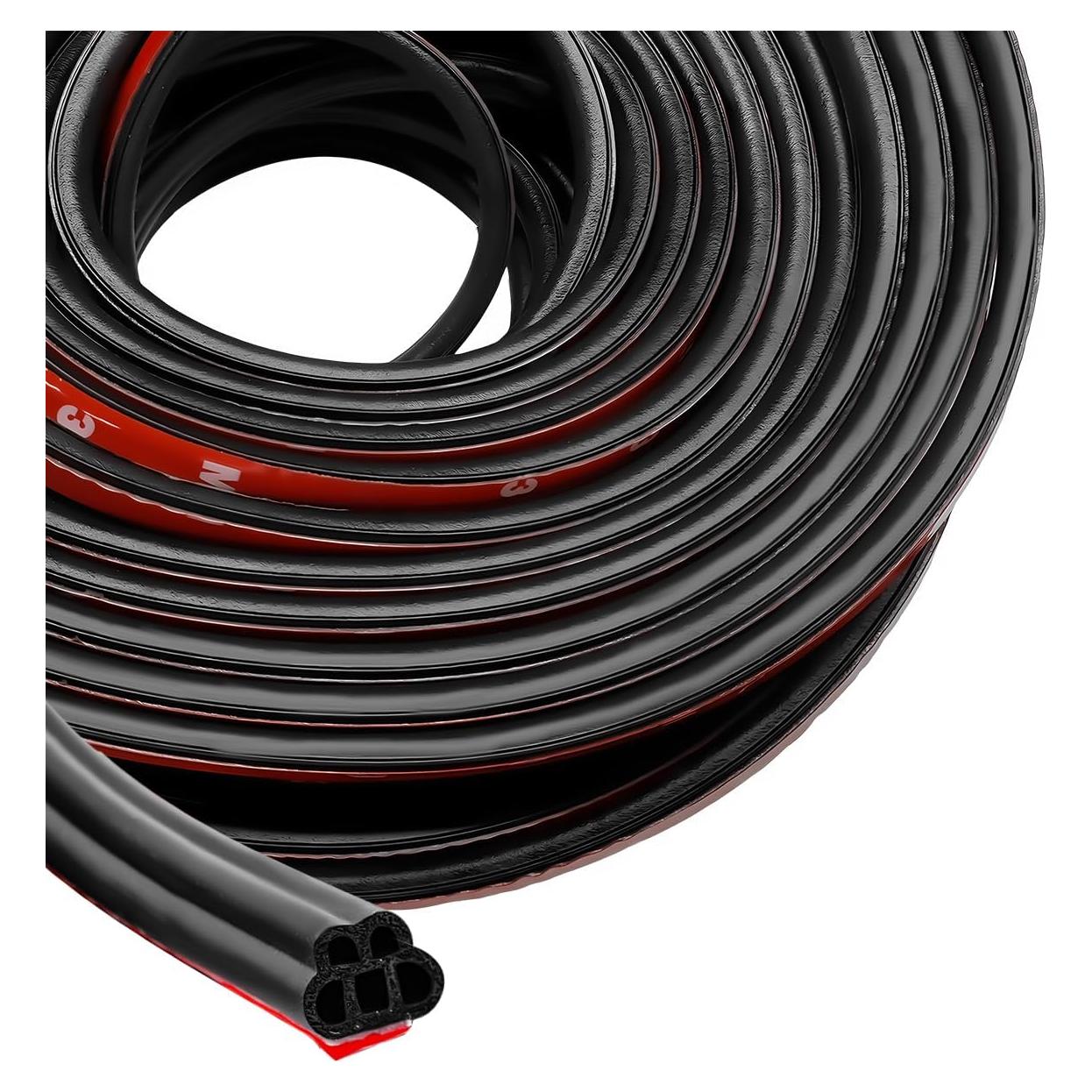 Tira de Sello de Goma DXNQ 21m Doble Capa 5-Hoyos Autoadhesiva