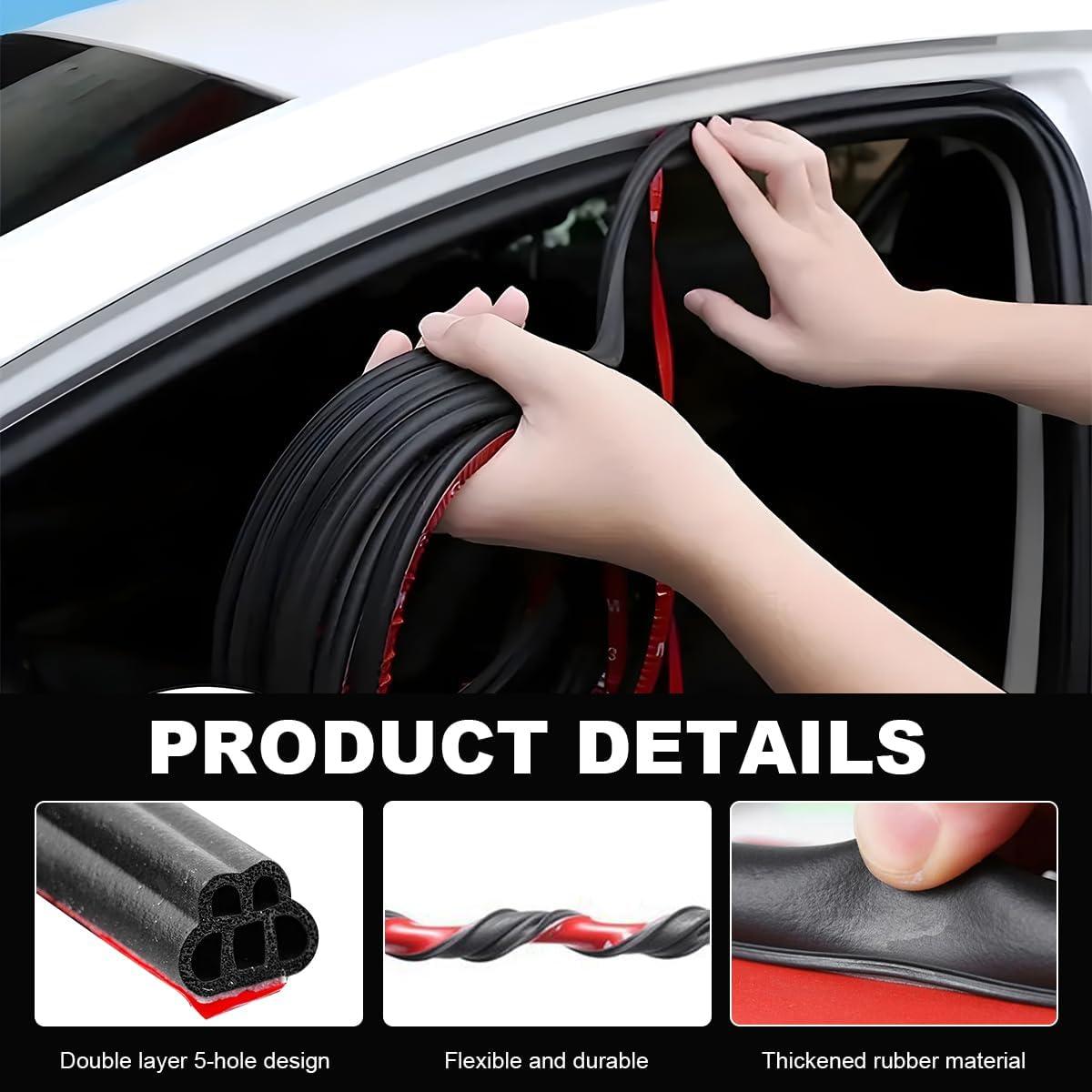 Tira de Sello de Goma DXNQ 21m Doble Capa 5-Hoyos Autoadhesiva