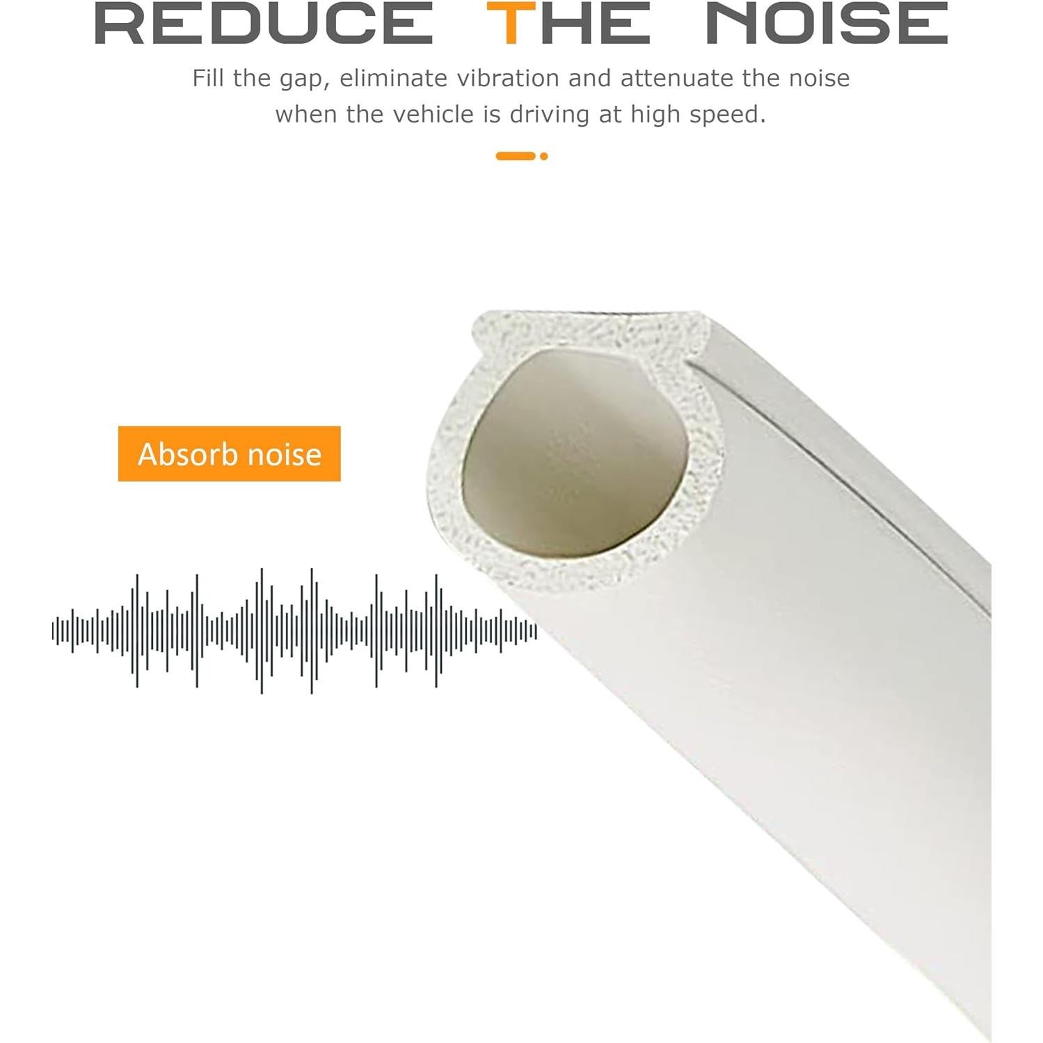 Tira de Sellado Automotriz SCUARI 10m EPDM Blanco Aislamiento