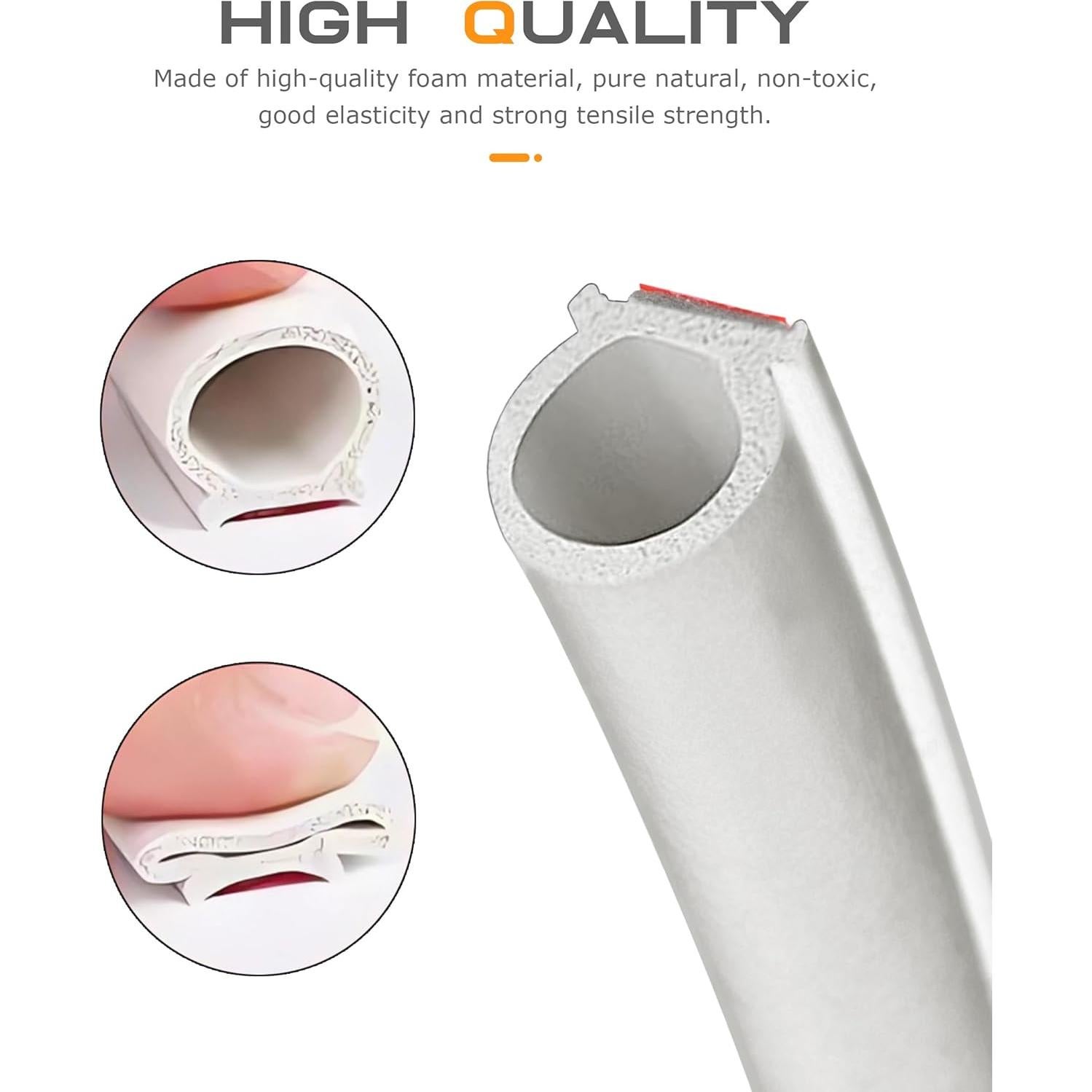 Tira de Sellado Automotriz SCUARI 10m EPDM Blanco Aislamiento