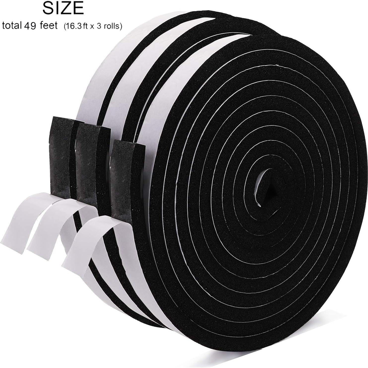 Cinta de Aislamiento de Espuma Jucoan 15m 2.54cm x 1.27cm