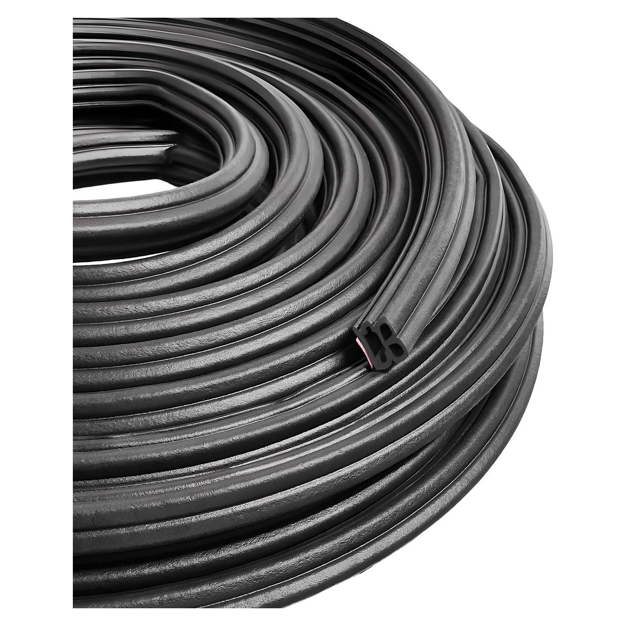 Tira de Sello de Puerta de Coche FSTURIOS 10m Goma Insonorizante