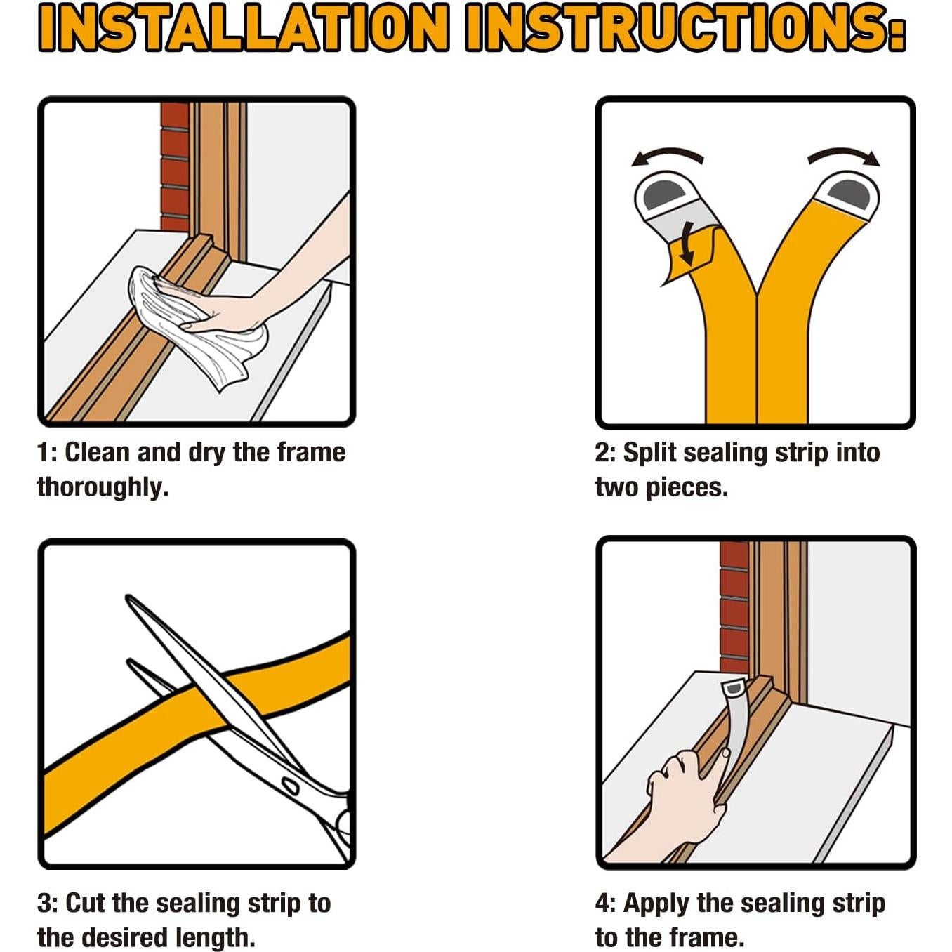 Tira de Sellado de Puerta BIGTEETH 6M Goma EPDM Marrón
