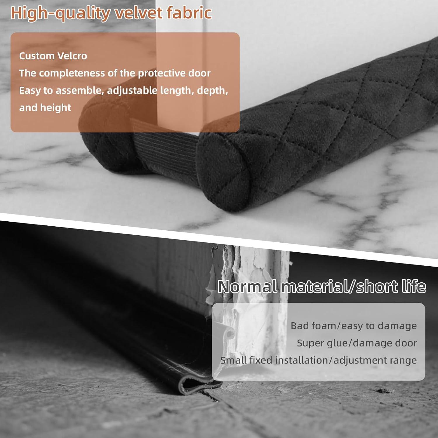 Tapones de Draft Amugret para Puerta 36" Negro Aislante