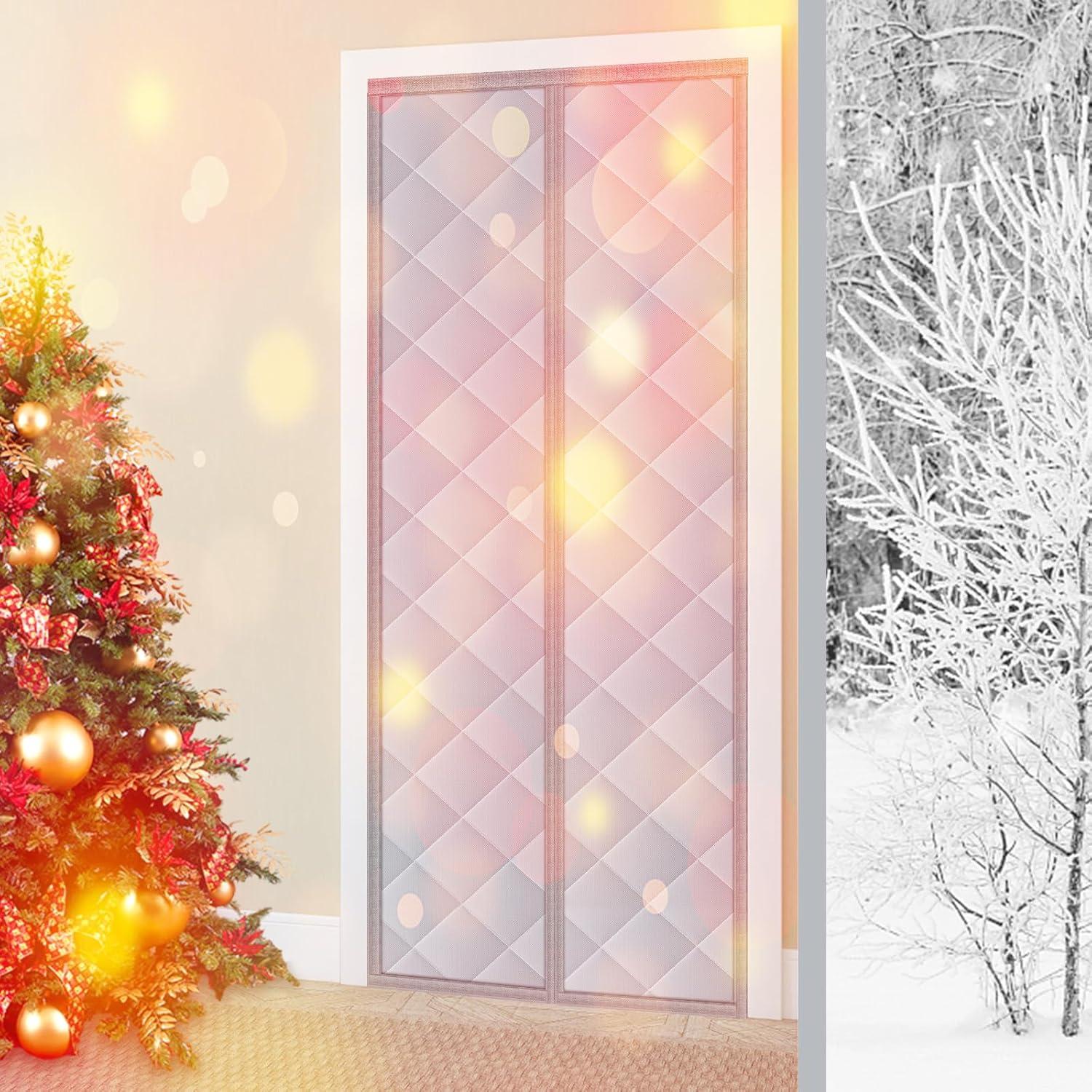 Cortina de Puerta Aislada Magnética HOXHA 81.3 x 203.2 cm Gris