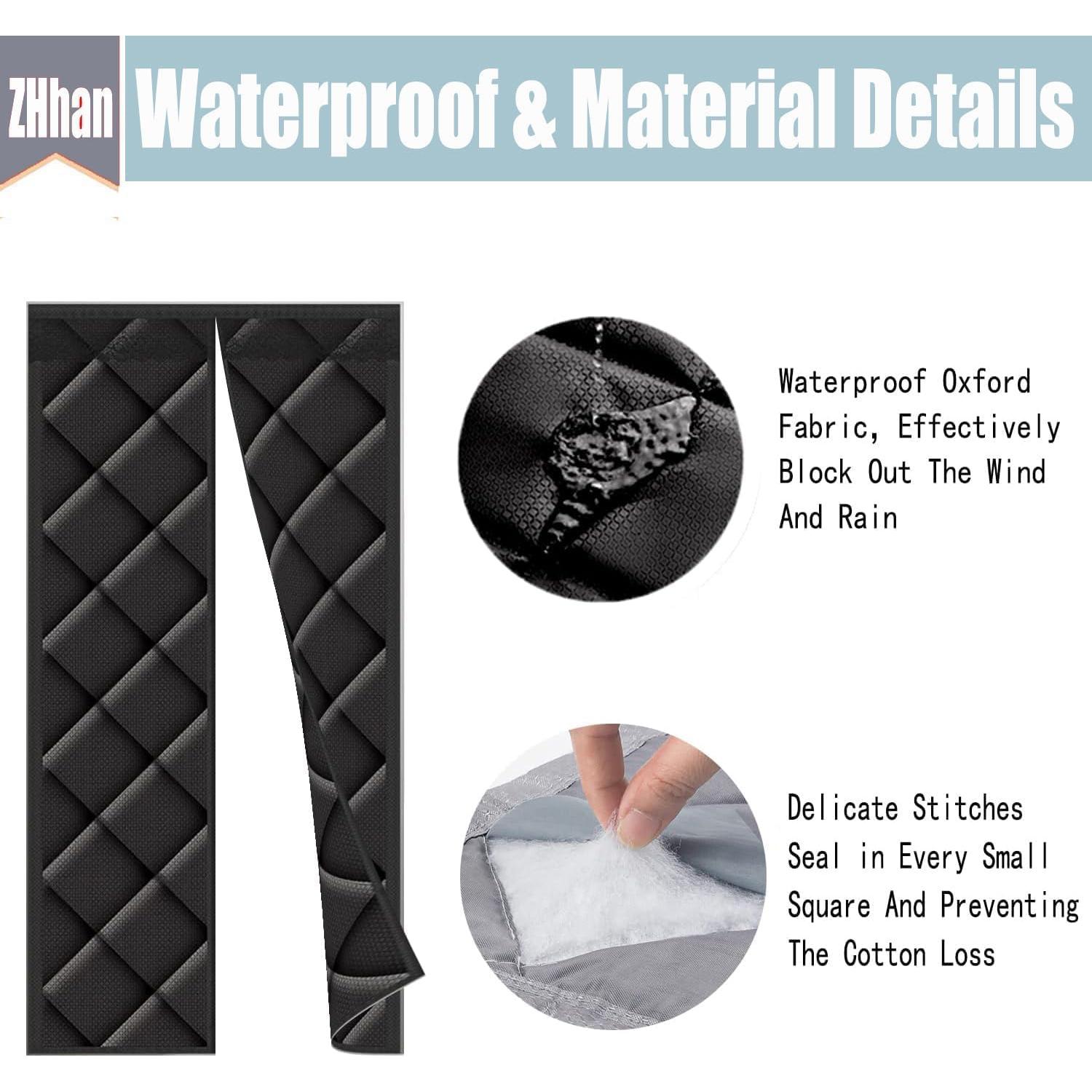 Cortina de Puerta Magnética ZHhan 91x213 cm Aislante Impermeable