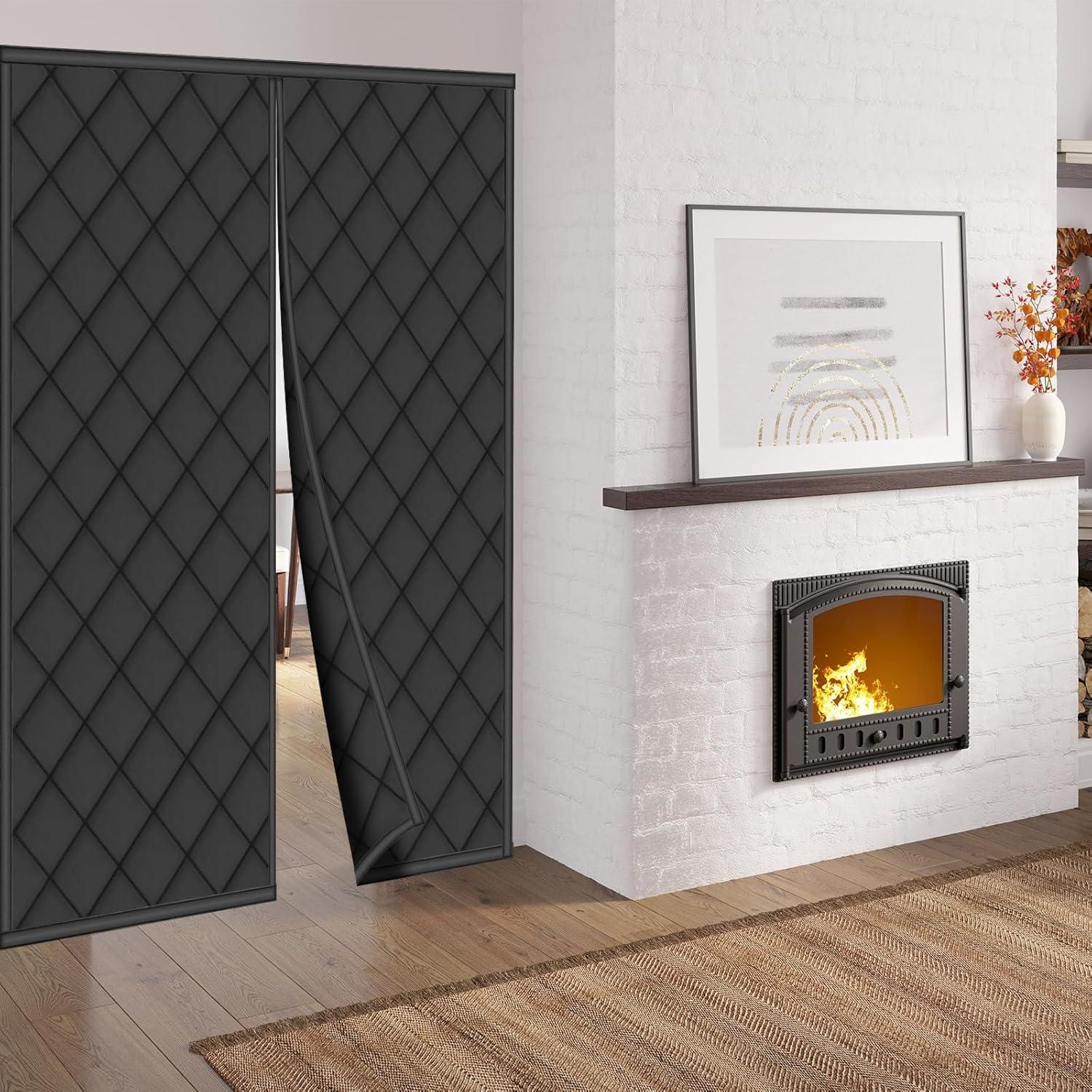 Cortina Térmica Aislante Magnética Peryiter 188x208cm Negra