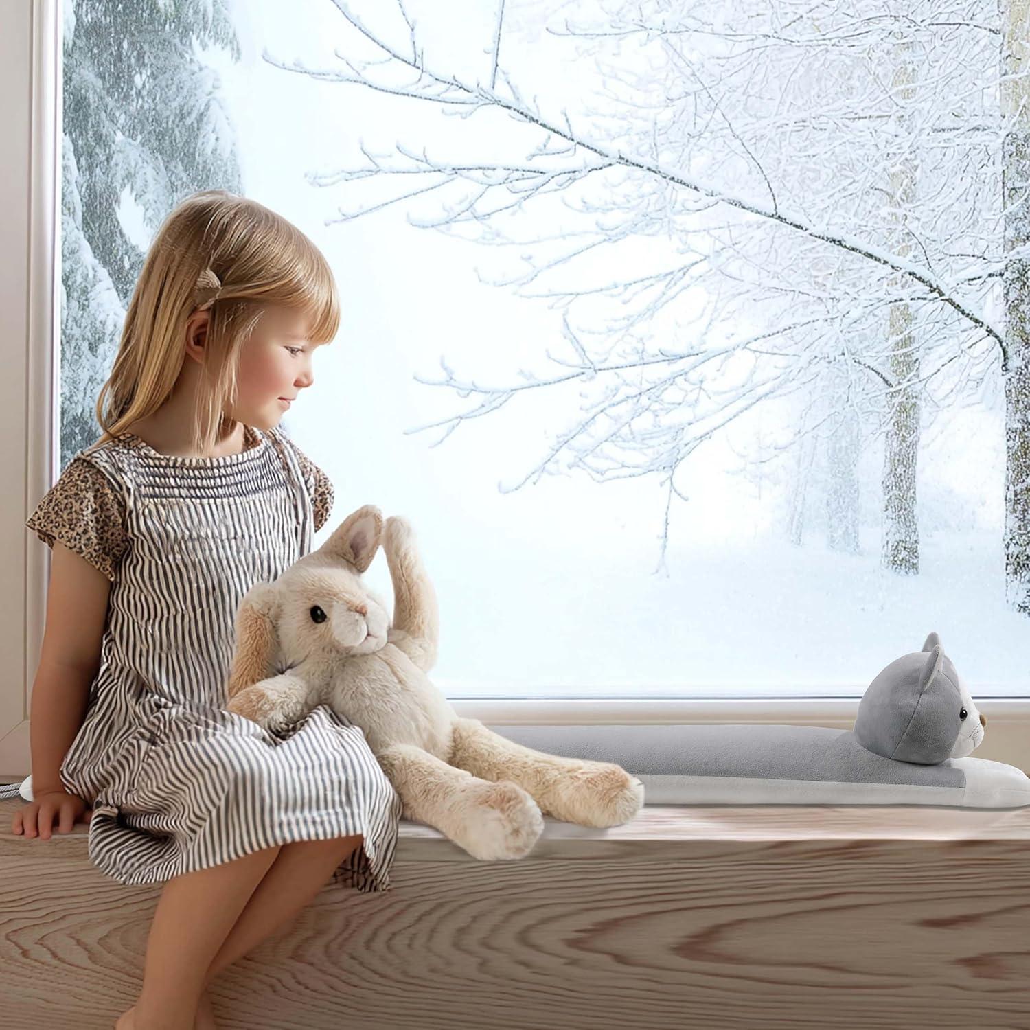 Tapón de Corrientes Sunolga Gato Gris 96.52 cm Bloqueador