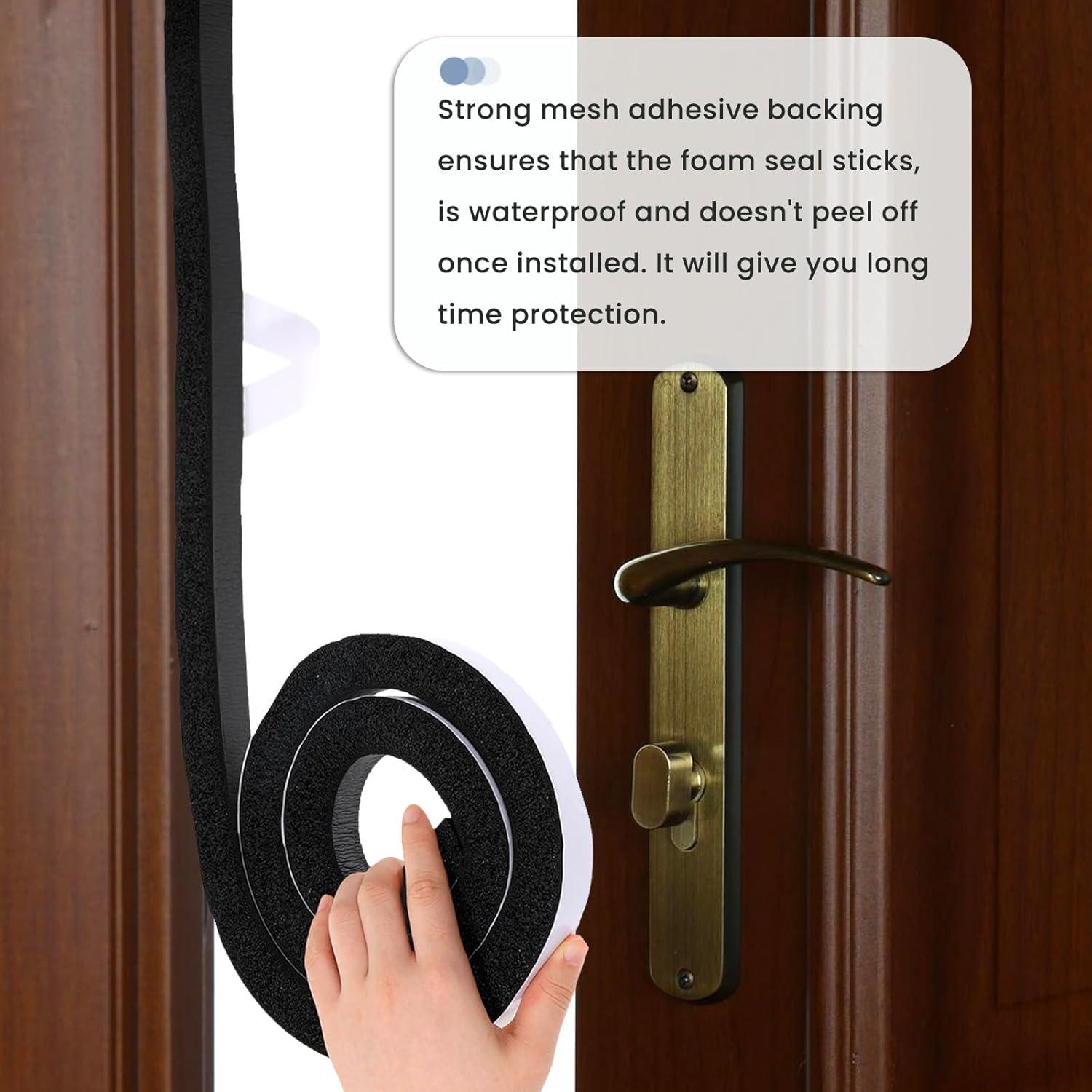 Cinta de Sellado de Espuma Psyqtsuary 2m 25mm Aislamiento