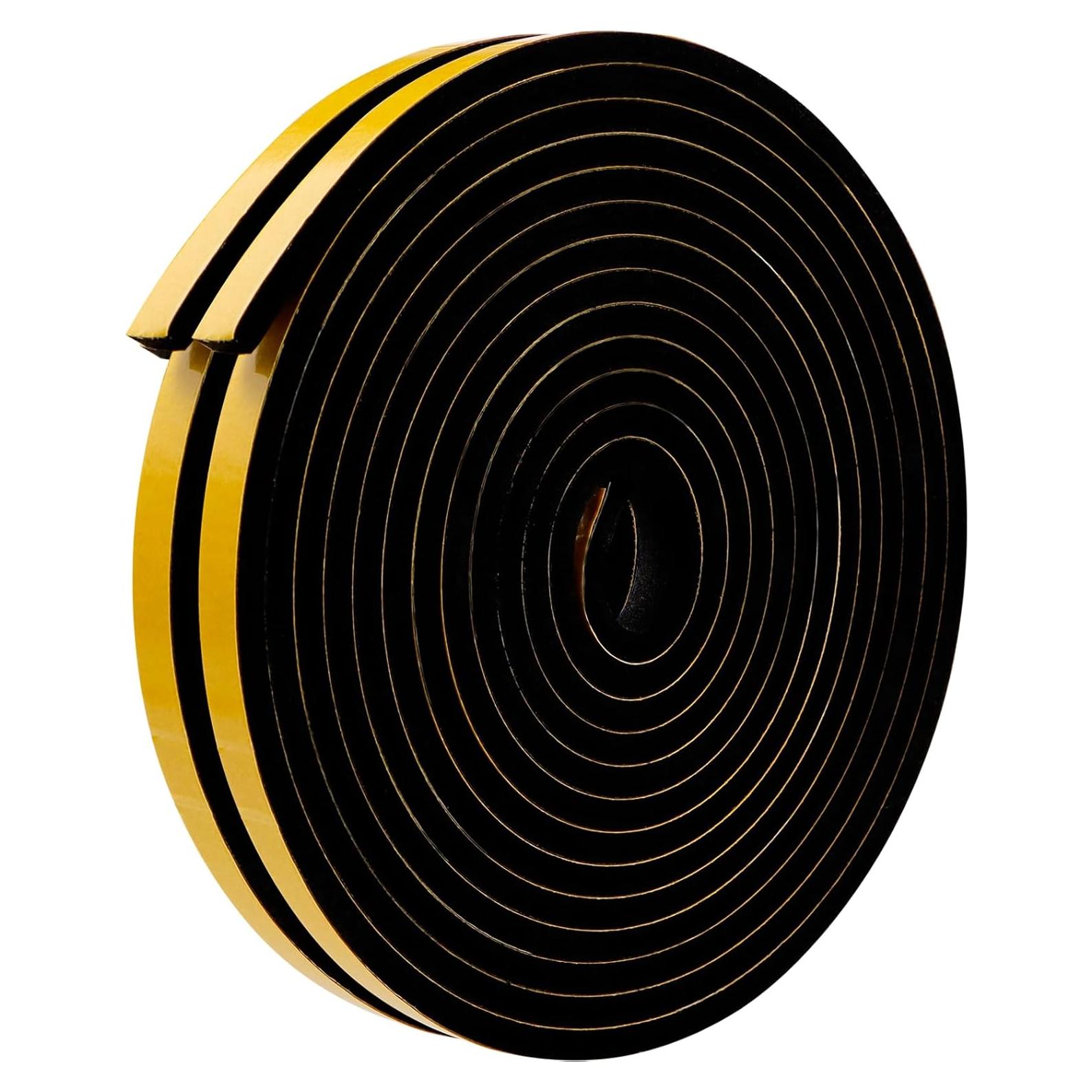 Cinta de Sellado de Espuma Sunroda 10M Aislante Acústico Negro