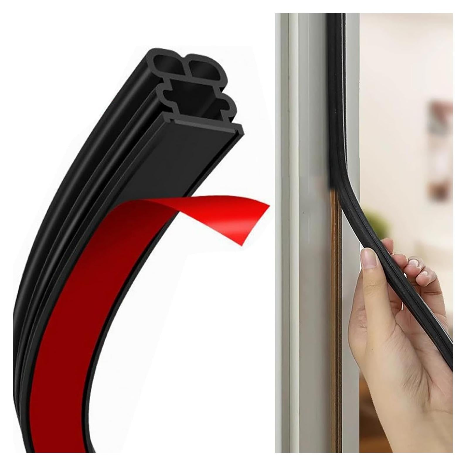 Tira de Sellado Insonorizante BOAOSI 12m Goma Autoadhesiva