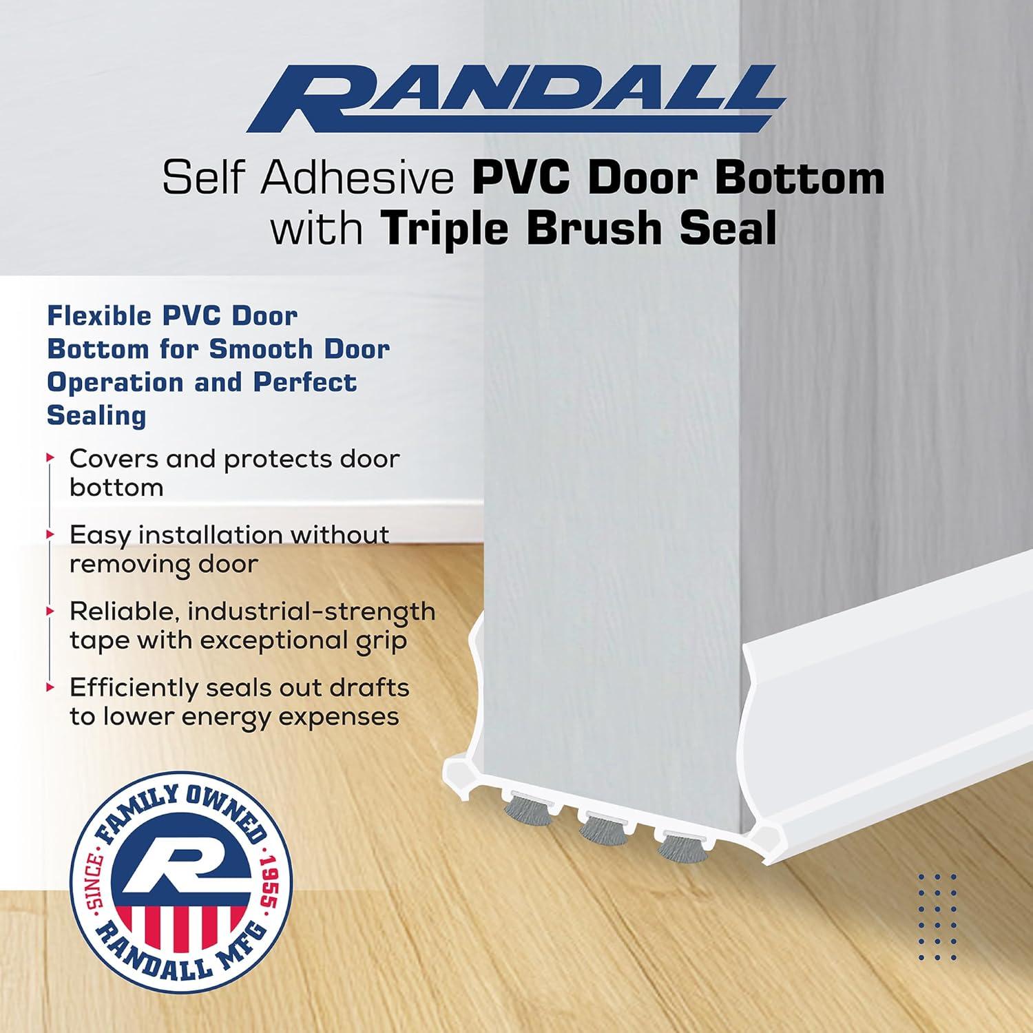 Fondo de puerta PVC autoadhesivo Randall 99 cm blanco