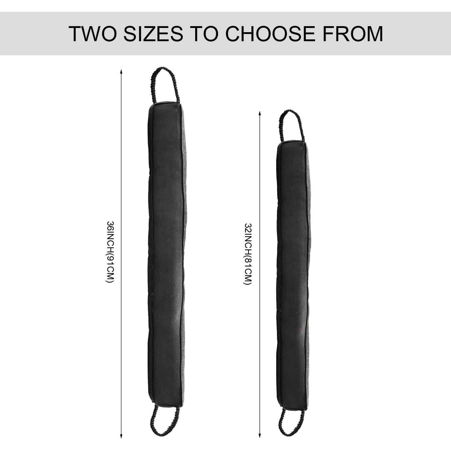 Tope de Puerta Pesado Daralis 81.28 cm Negro Bloqueador de Aire