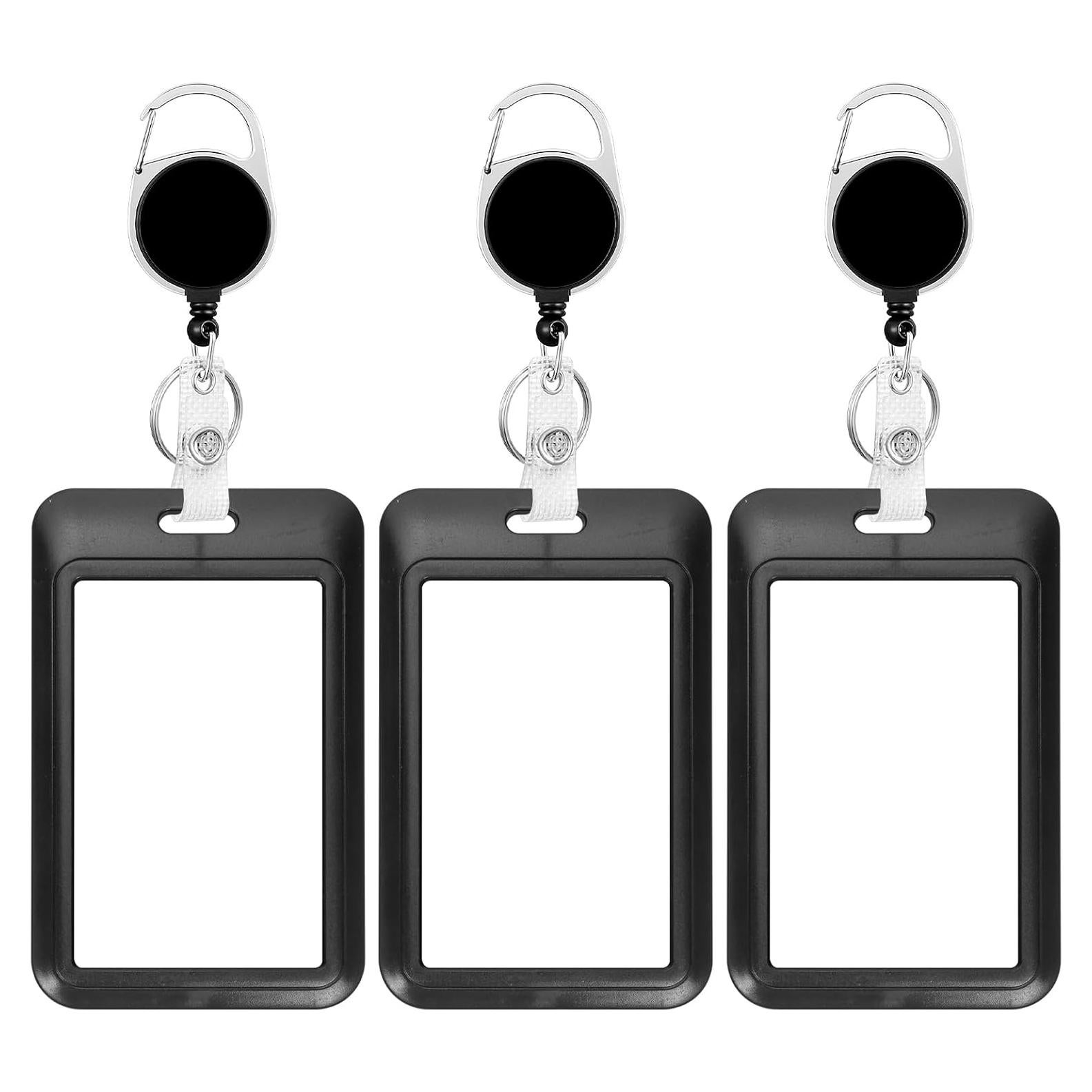 Paquete de 3 Sujetadores de Insignias ZHEMEILU Retráctiles