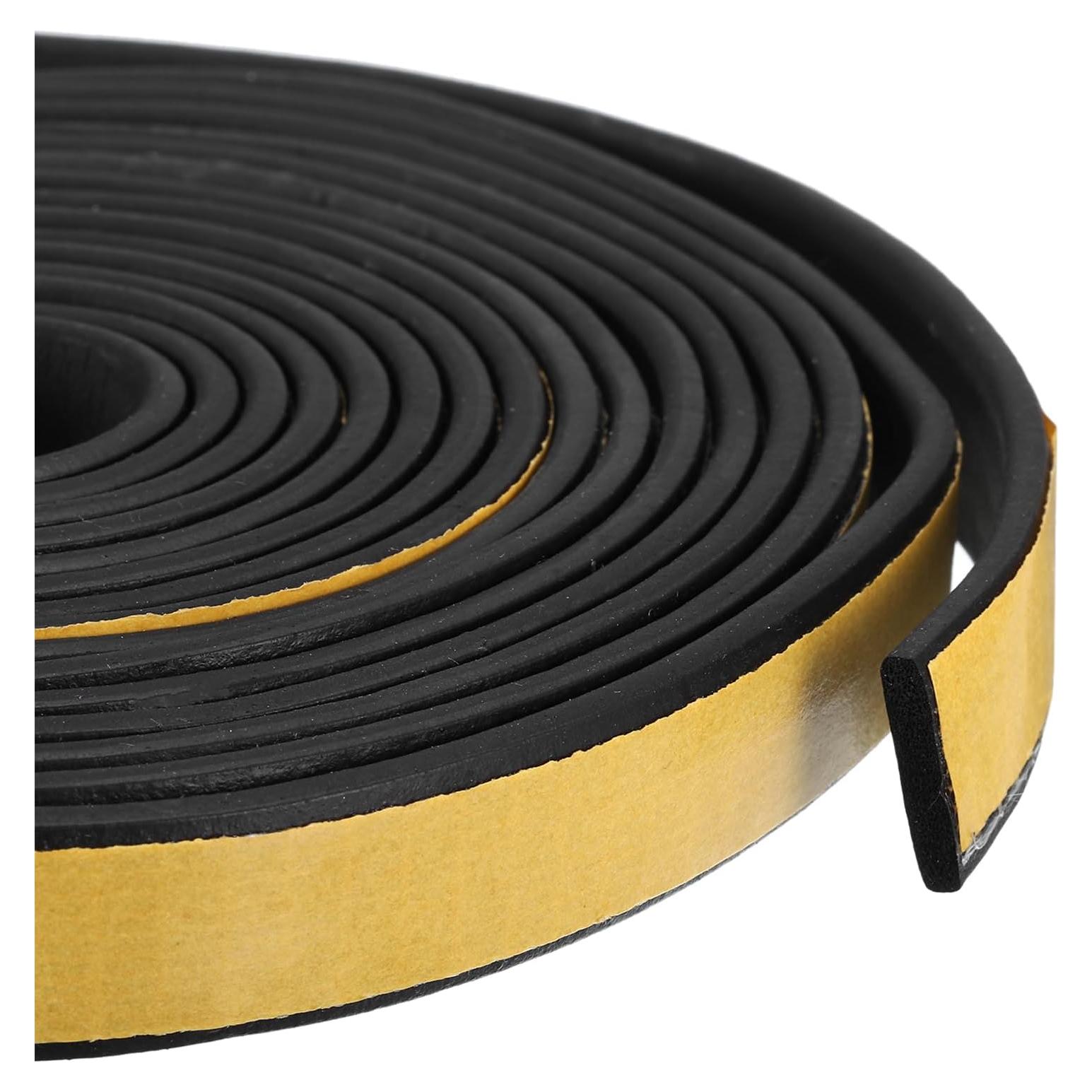 Cinta de Sellado Adhesiva uxcell EPDM 1.59cm x 0.32cm x 4m