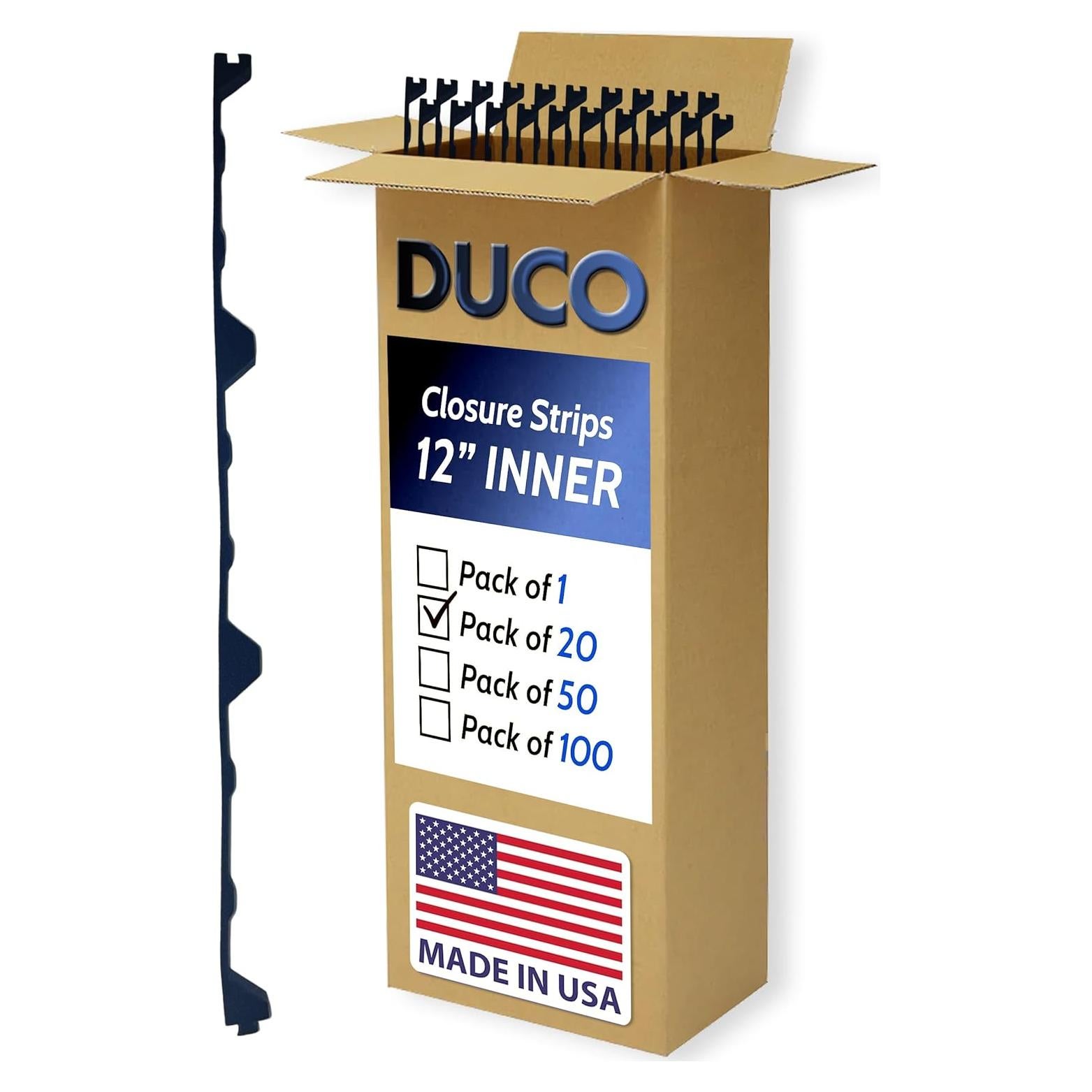 Tiras de Cierre de Espuma Duco R Panel 20 Unidades 0.91 m